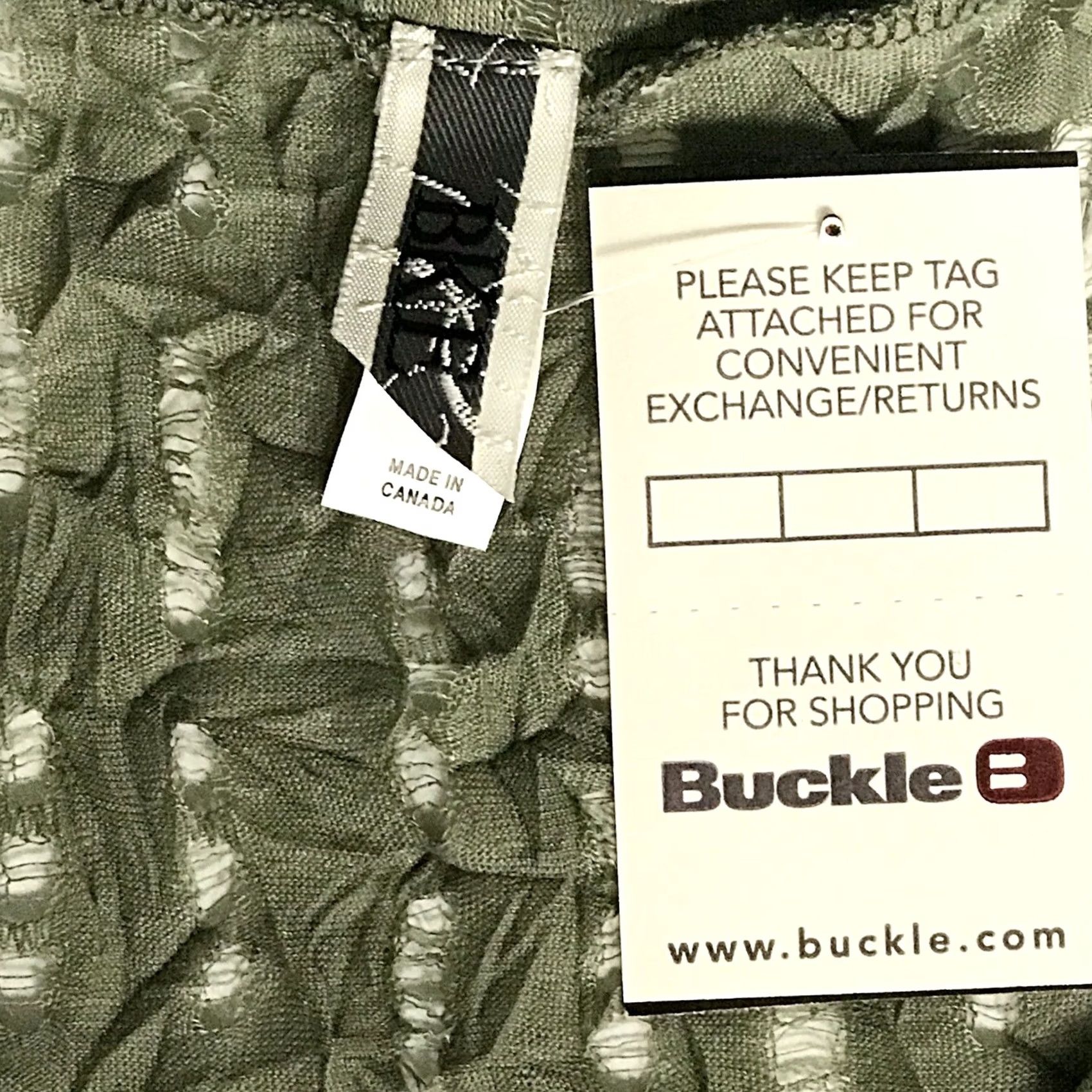 Vintage BKE Buckle Women Sage Green Scoopy V-Neck Torn Distressed Short Sleeve Top Blouse L Size L / US 10 / IT 46 - 2 Thumbnail