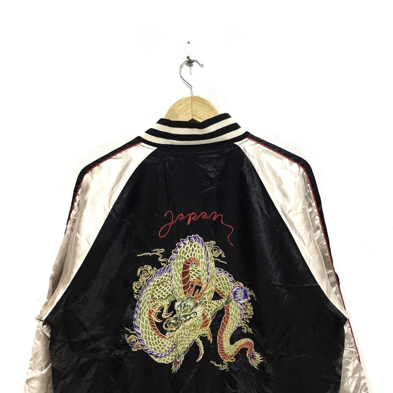 Vintage Vintage Sukajan Jacket JAPANESE TRADITIONAL Dragon Ryu Size L / US 10 / IT 46 - 3 Thumbnail