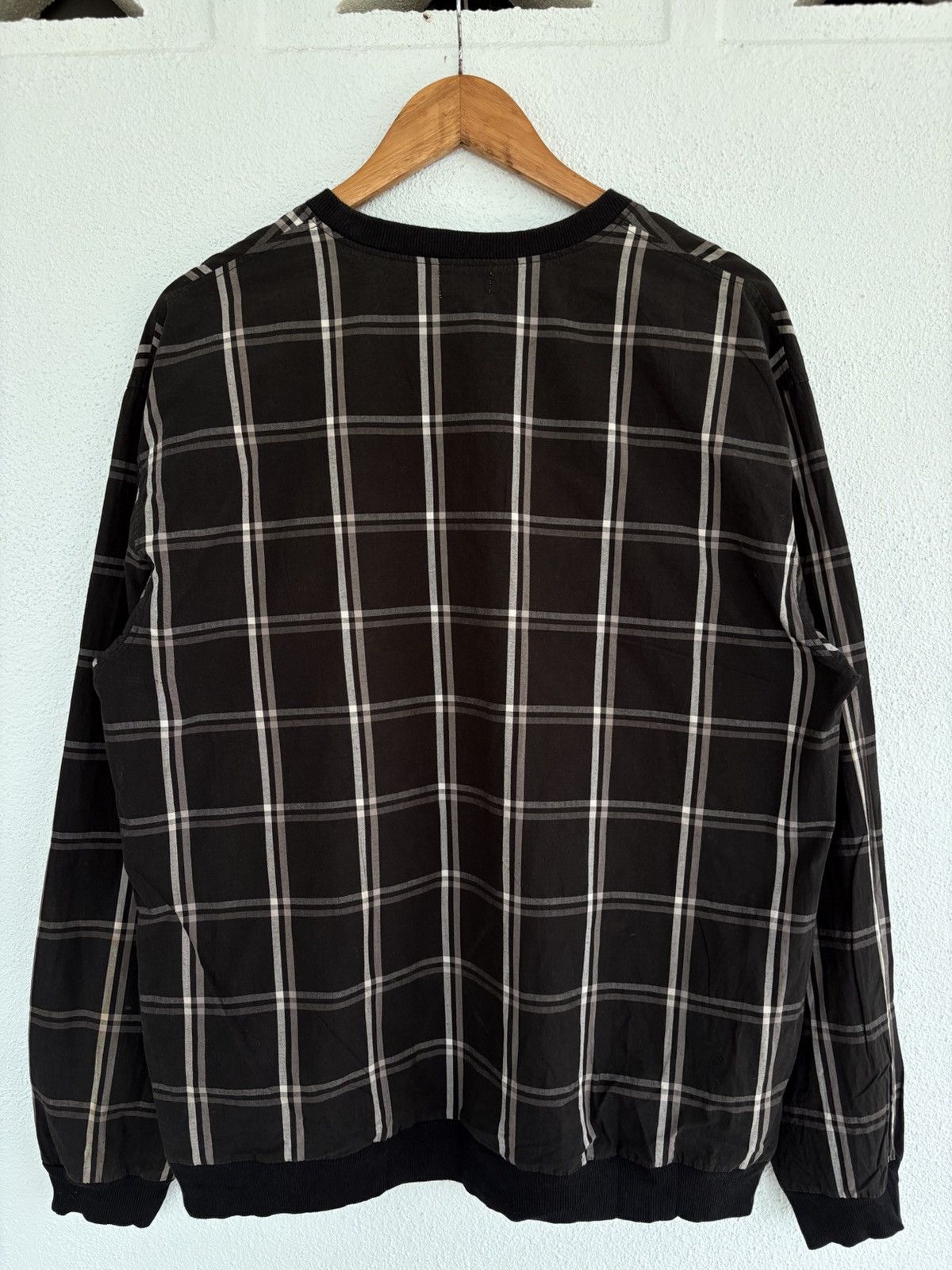 Beams Plus Beams Checkered Box Baggy Sweatshirts Trashed Distressed Size US L / EU 52-54 / 3 - 10 Thumbnail