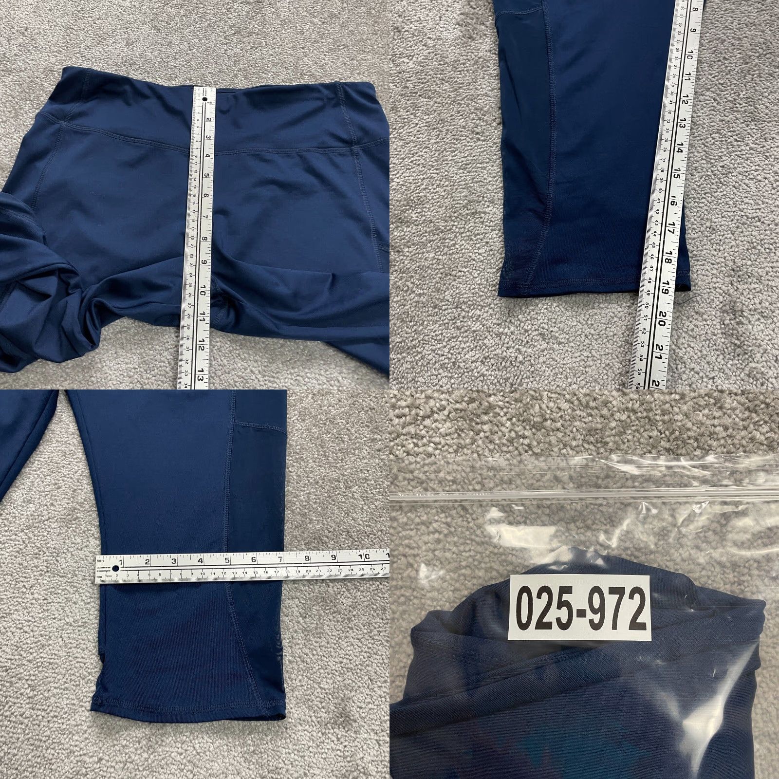 Athletic Works VINTAGE Athletic Works Cropped Leggings Womens Large Blue Mid Rise Active Gym Yoga 32x19 Size 36" / US 14 / IT 50 - 8 Thumbnail