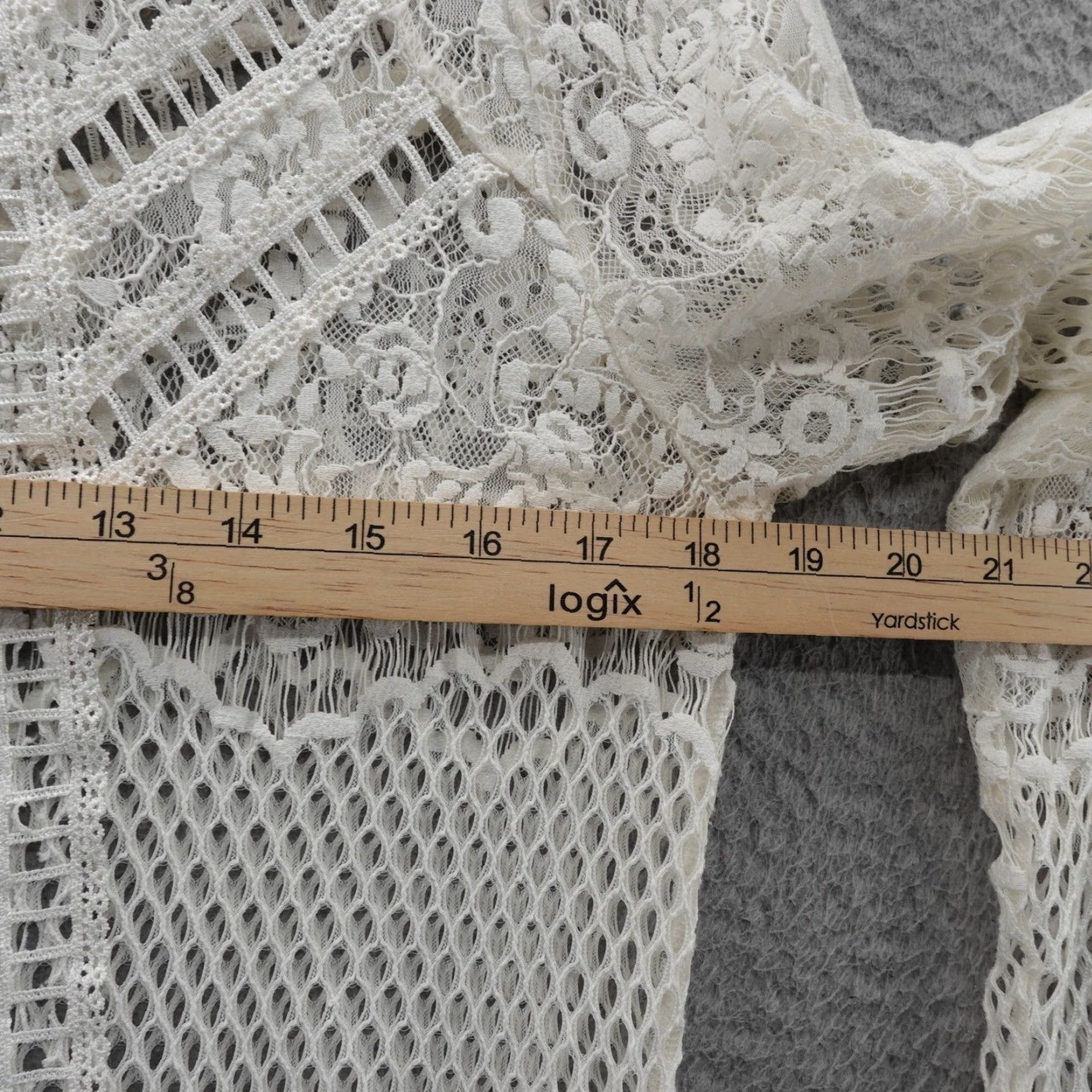 Free People Free People Luna Lace Midi Dress Womens Ivory White Boho Festival Crochet Size M / US 6-8 / IT 42-44 - 6 Thumbnail
