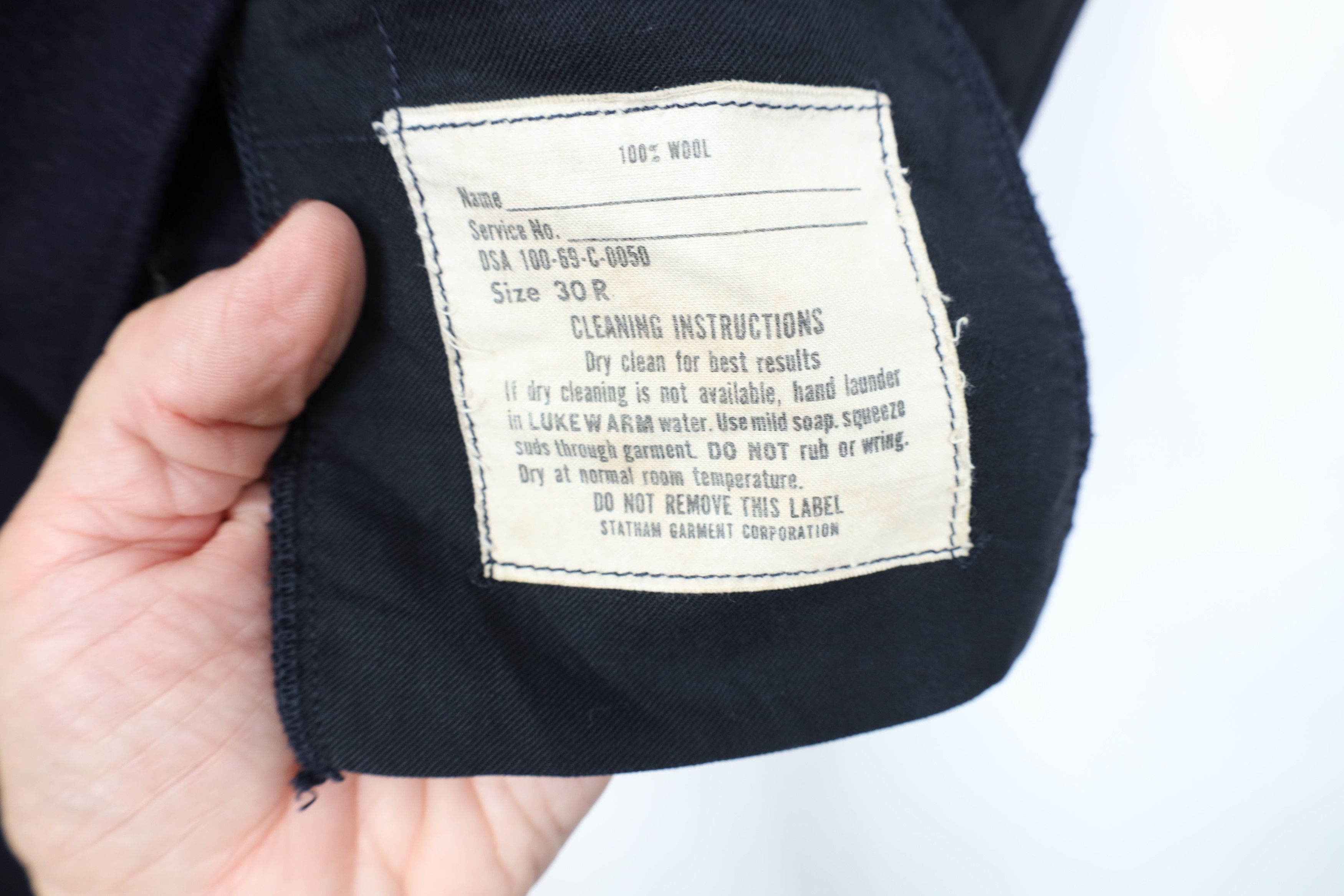 Vintage Vintage 60s Vietnam War Wool Navy Bell Bottoms Pants USA Size US 30 / EU 46 - 9 Thumbnail