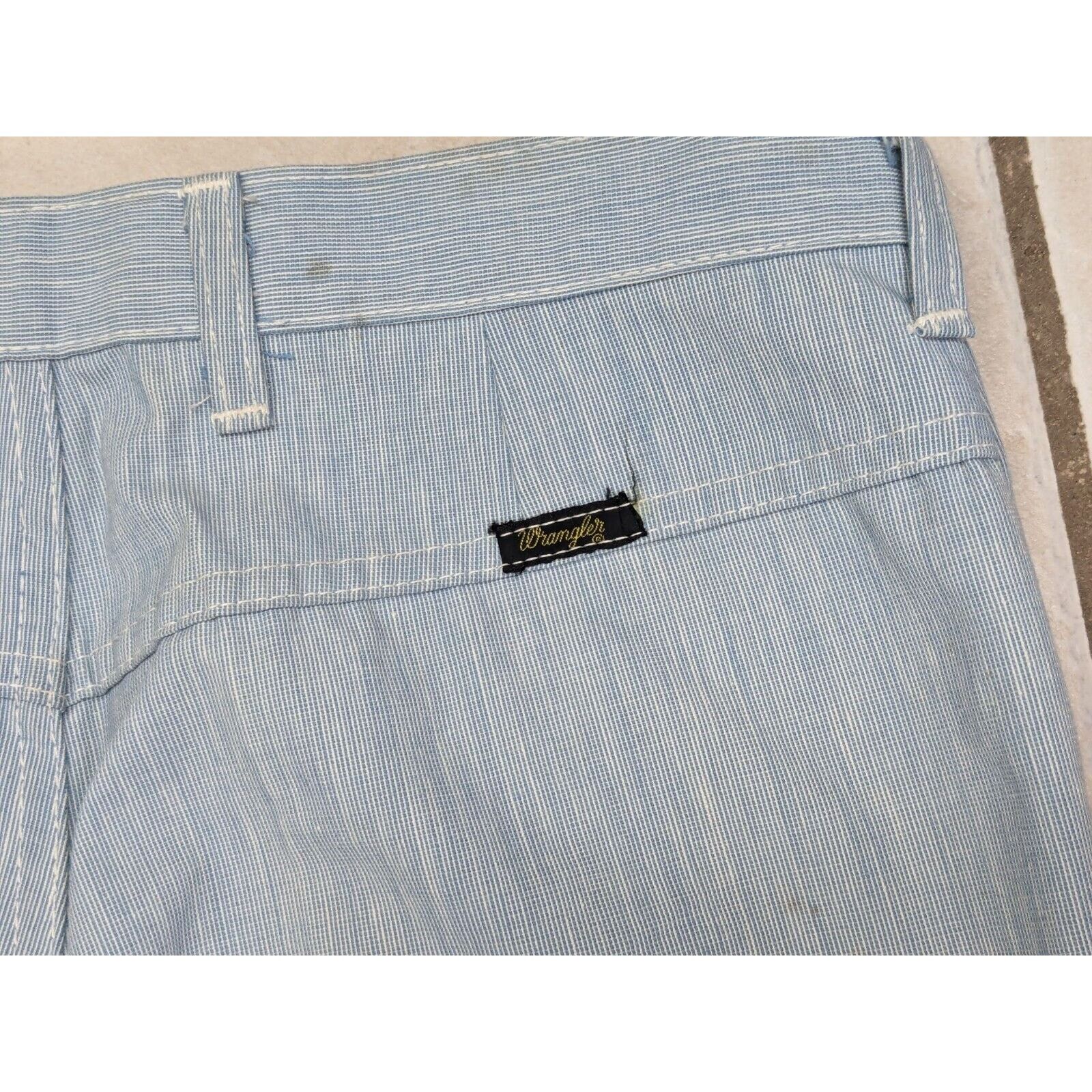 Wrangler Vtg 70s Wrangler Bell Bottom Flare Jeans Juniors 13 Blue USA Size 32" / US 10 / IT 46 - 15 Thumbnail