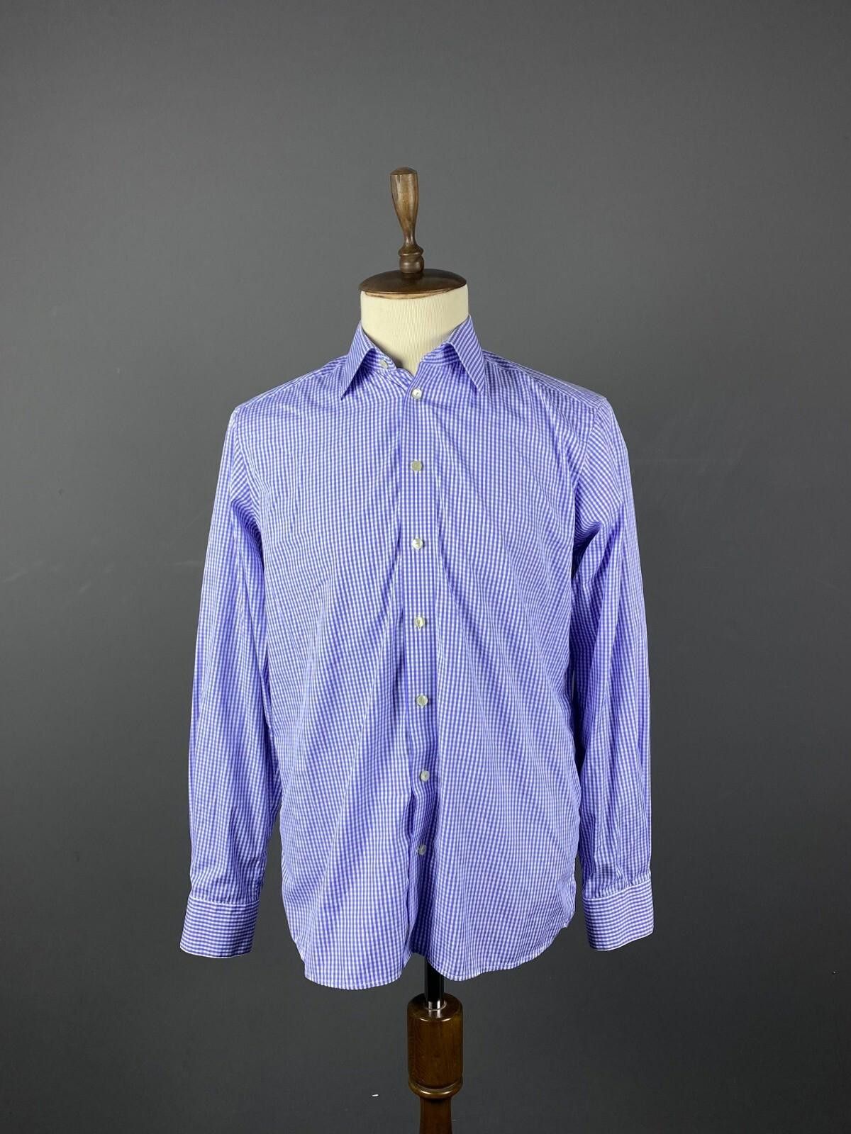Eton Eton Contemporary Luxury Blue Dress Shirt Size 16 41 L Size US M / EU 48-50 / 2 - 1 Thumbnail
