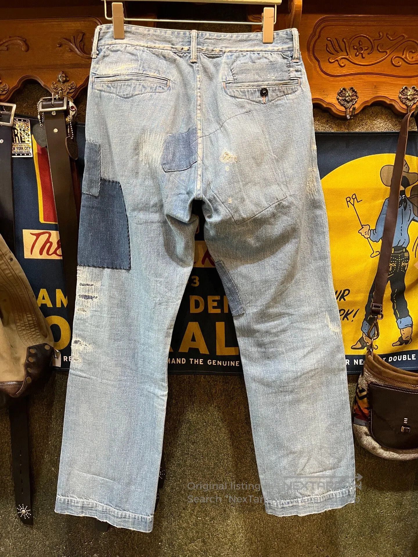 RRL Ralph Lauren limited edition patched denim jeans. Size US 30 / EU 46 - 2 Thumbnail