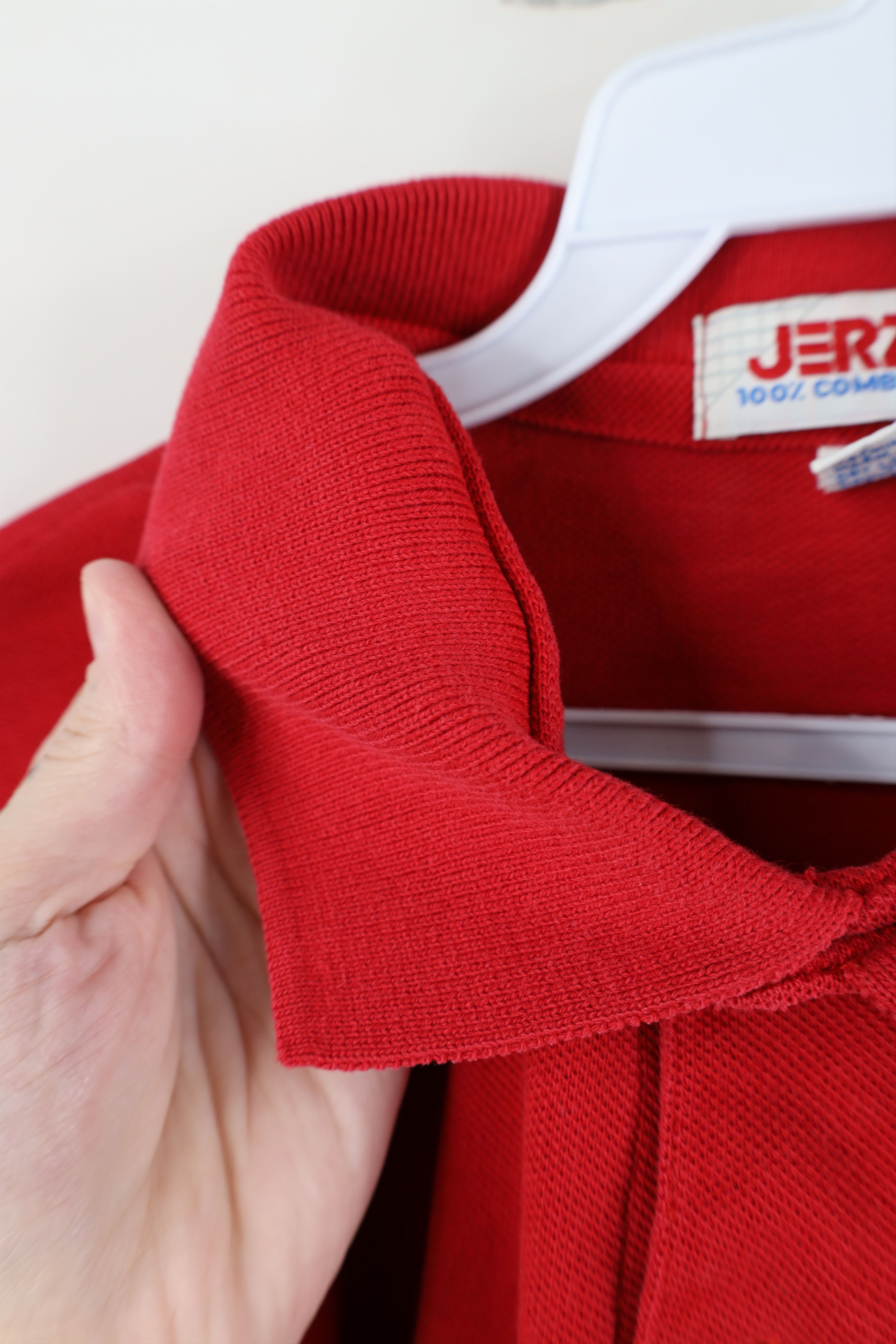 Vintage Vintage 90s Anniversary Red Wings Hockey Polo Red USA Size US XL / EU 56 / 4 - 9 Thumbnail