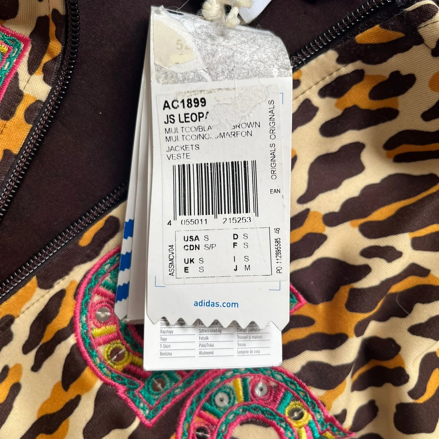 Adidas × Jeremy Scott Adidas Jeremy Scott 2015 Leopard Sequin Track Jacket Size US S / EU 44-46 / 1 - 10 Thumbnail