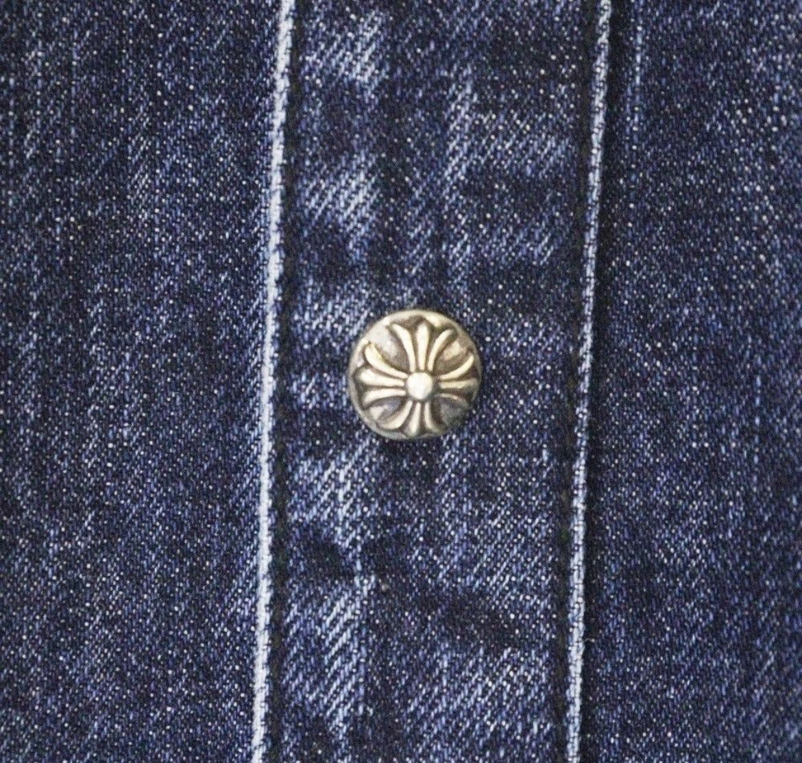 Chrome Hearts Chrome Hearts Looseend Denim Cross Patch Shirt Size US XL / EU 56 / 4 - 6 Thumbnail