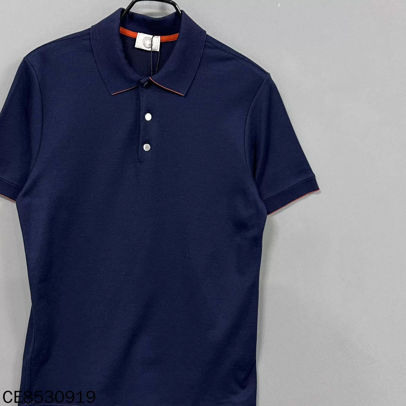 Hermes HERMES Old Money Navy Blue Polo Shirt Size S Size XS / US 0-2 / IT 36-38 - 2 Thumbnail