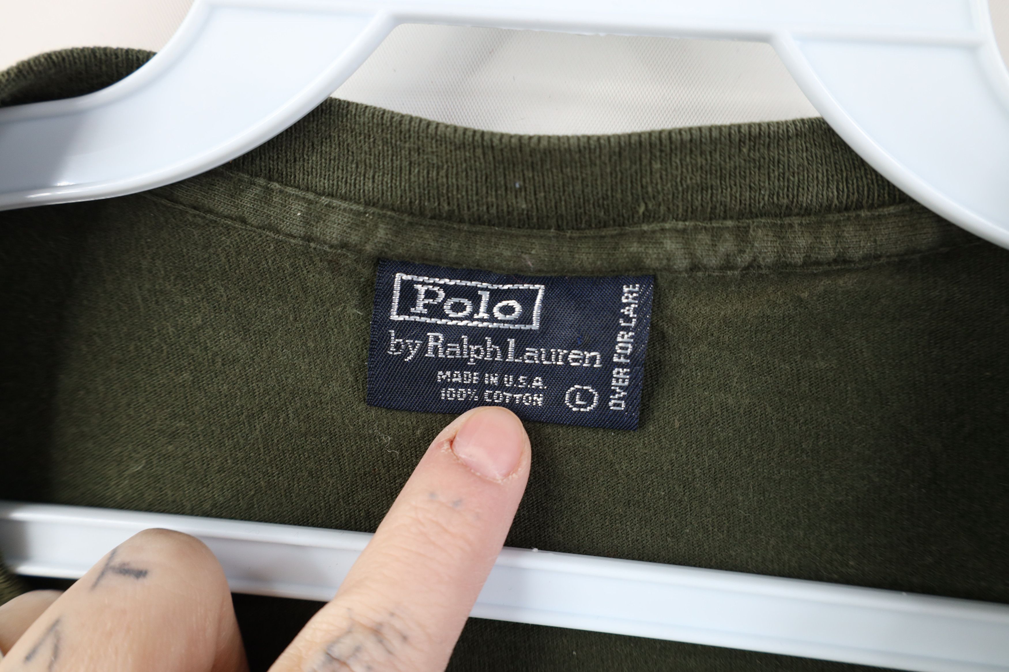 Ralph Lauren Vintage 90s Ralph Lauren Short Sleeve T-Shirt Cotton USA Size US L / EU 52-54 / 3 - 10 Thumbnail