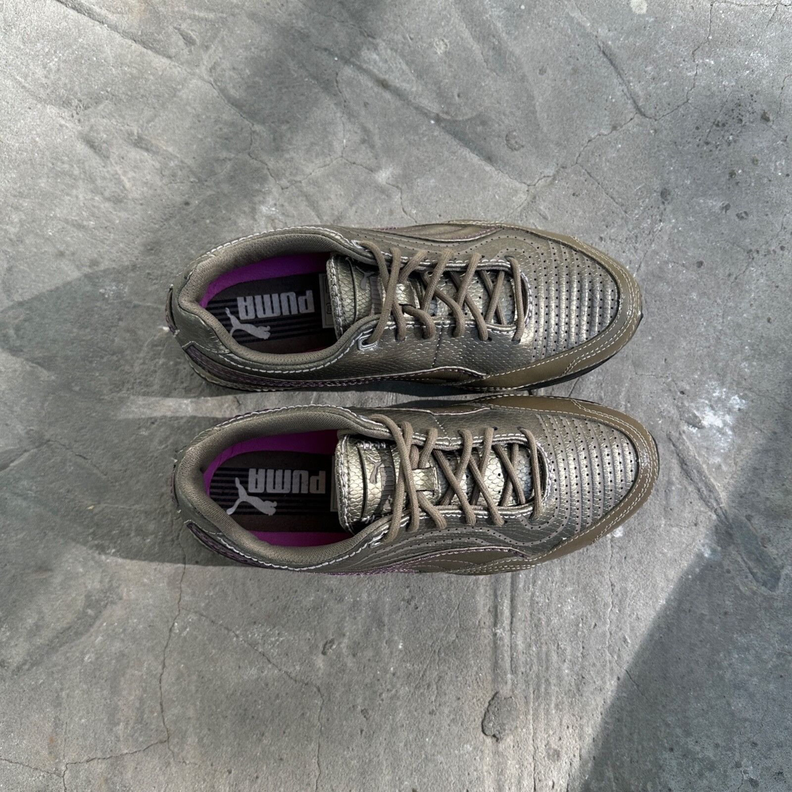 Puma Puma Cell Meio Vintage Rare Gold Bronze Sneakers 9009AC Size US 6 / IT 36 - 4 Thumbnail