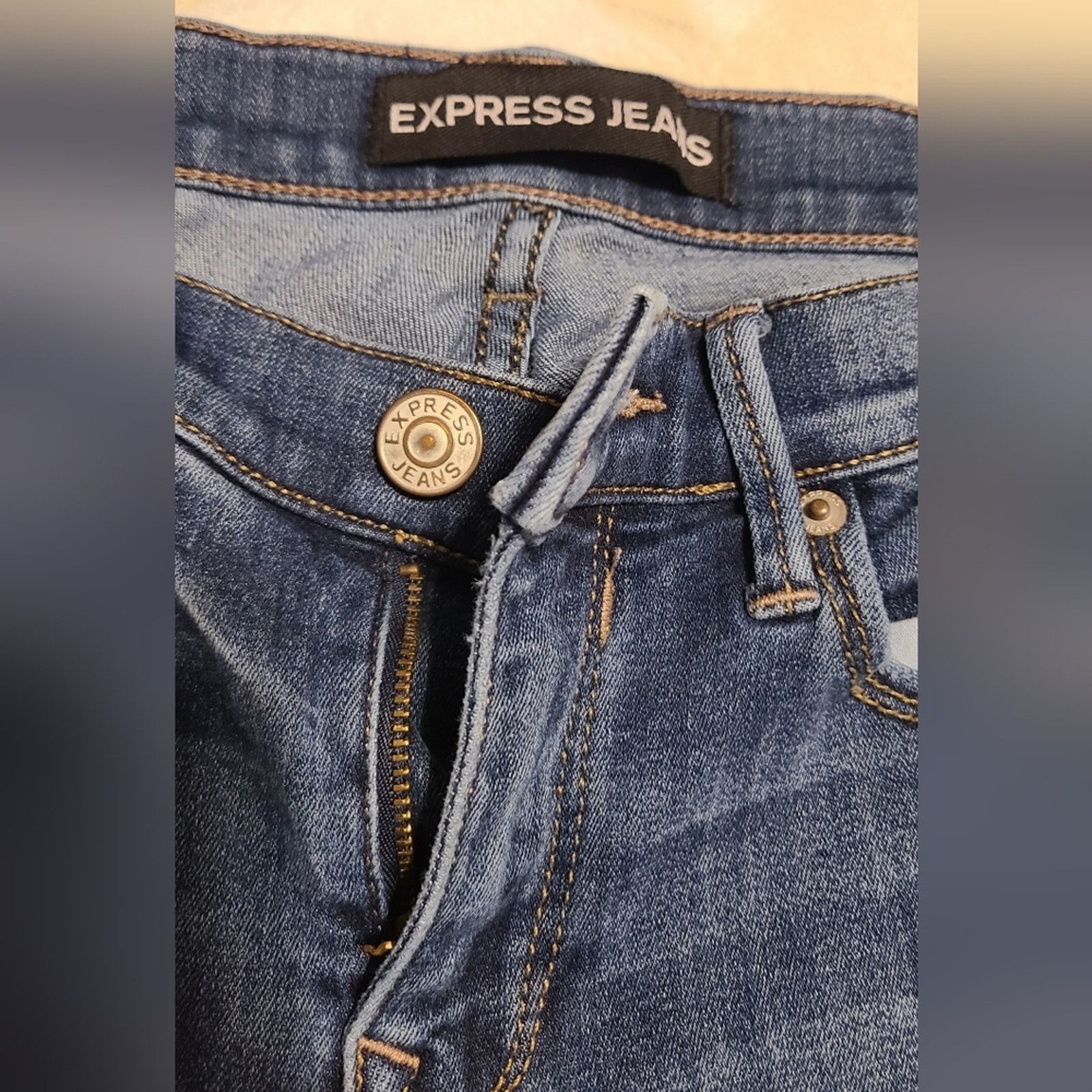 Express Express Women's Jeans Mia Mid Rise Legging Size 0S Size 25" / US 0 / IT 36 - 2 Thumbnail