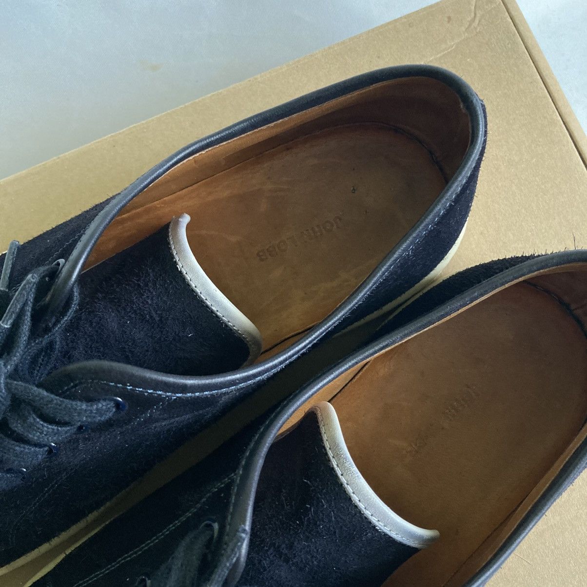 John Lobb John Lobb Levah Cap-Toe Sneakers Blue Suede and Leather Size US 7 / EU 40 - 6 Thumbnail