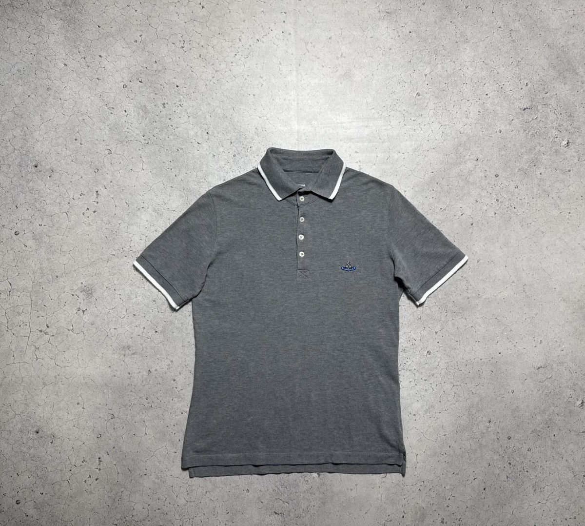 Vivienne Westwood Vivienne Westwood Luxury Polo Shirt Size L Grey Size US L / EU 52-54 / 3 - 1 Thumbnail