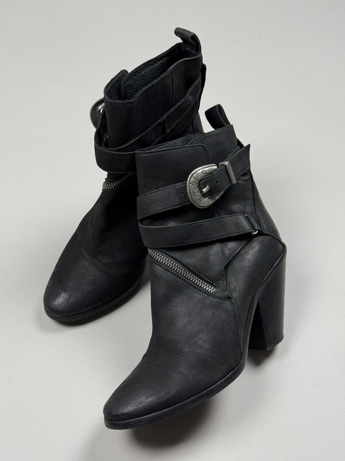 Allsaints Allsaints Ladies Avant-Garde Heeled Ankle Boots Shoes Size US 9 / IT 39 - 15 Thumbnail
