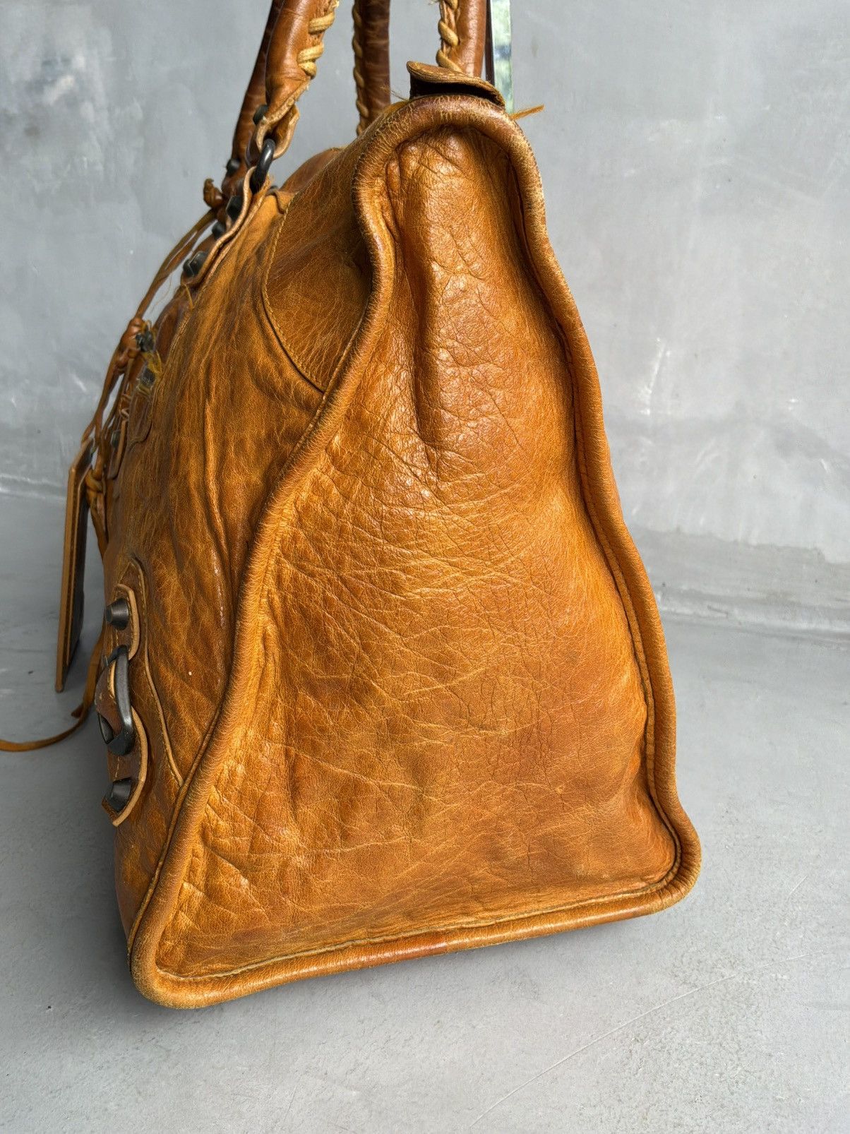 Balenciaga Balenciaga - Weekender - Lambskin Leather Bag Size ONE SIZE - 6 Thumbnail