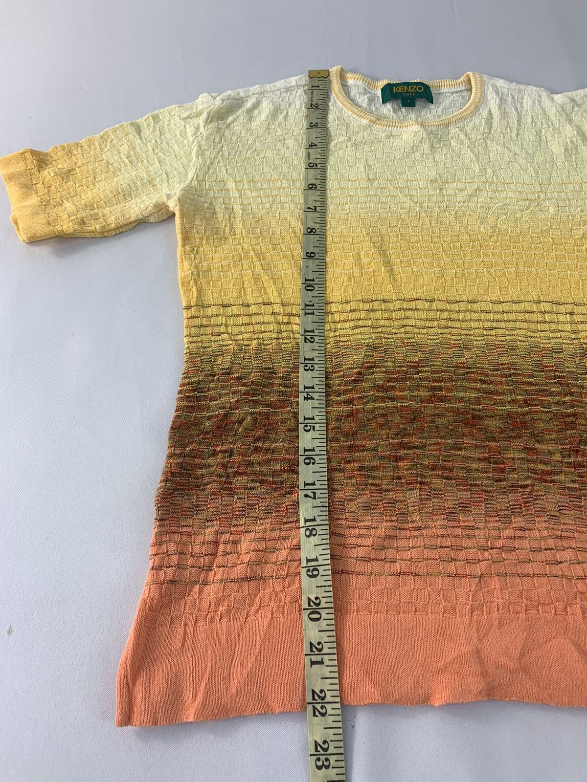 Kenzo 90s Kenzo Golf Knit Multicolour Tee T-shirt Girl Youth Wear Size US S / EU 44-46 / 1 - 9 Thumbnail