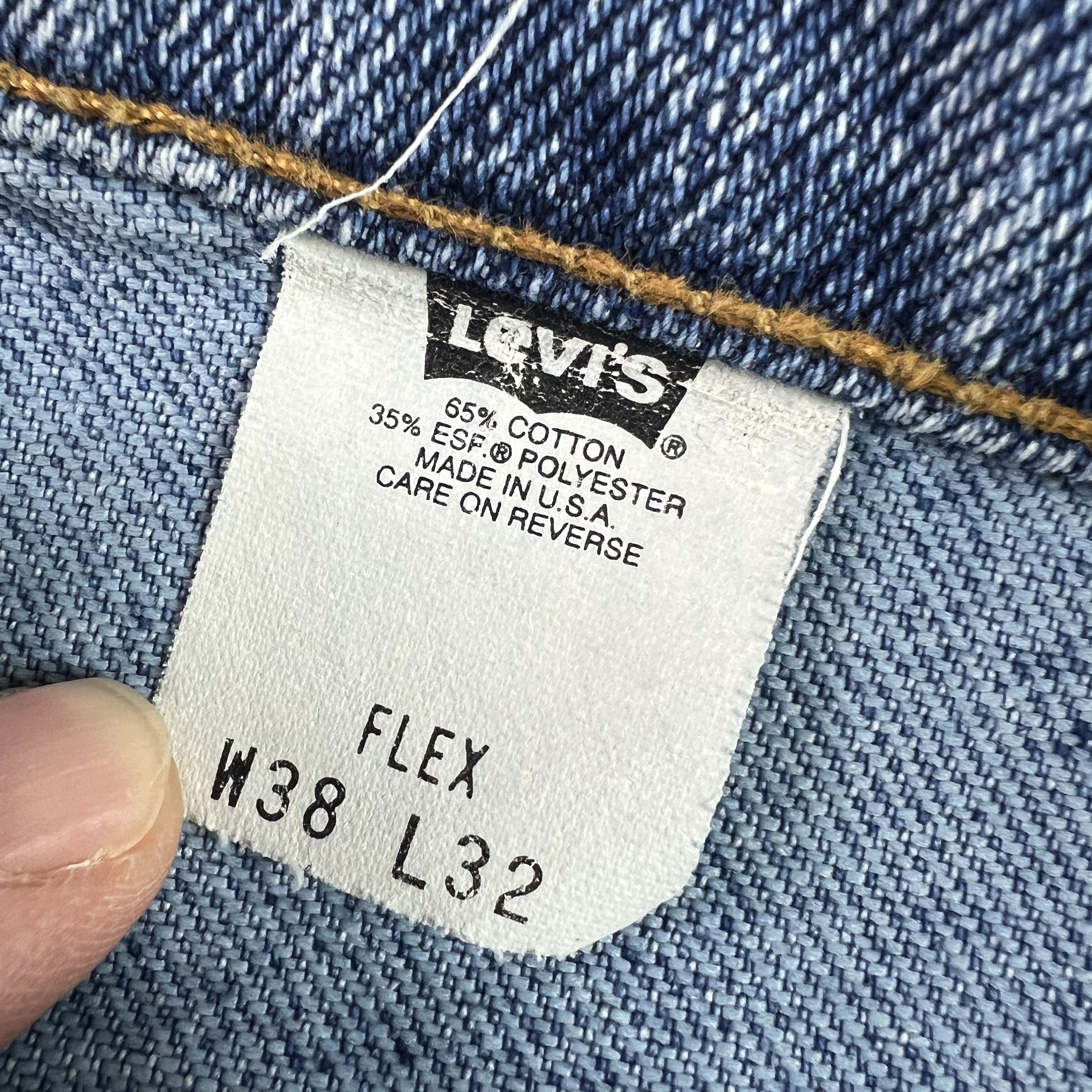 Levi's VTG 90s Levi's Jeans 540 Flex Relaxed Straight Blue Denim Size US 37 - 8 Thumbnail