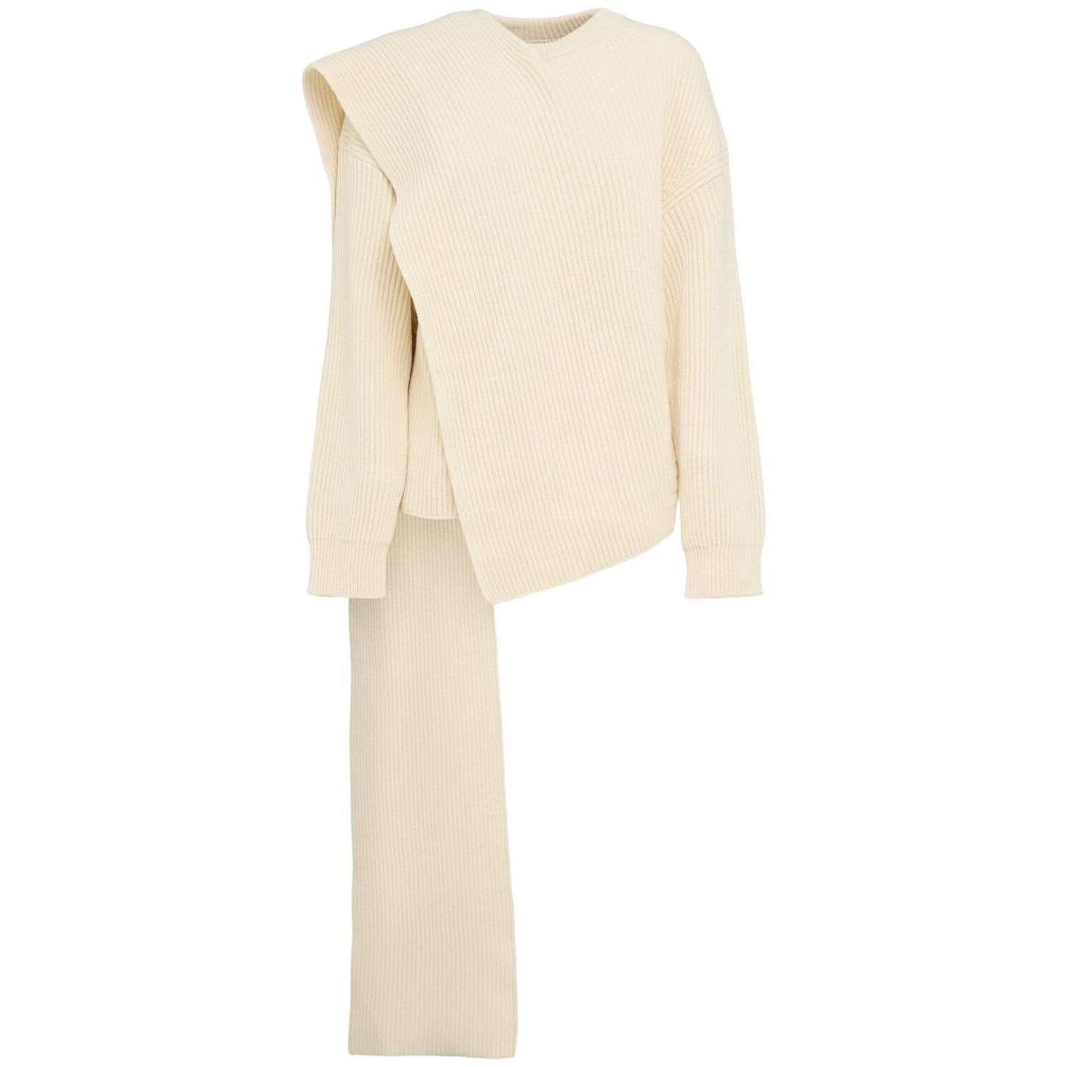 JIL SANDER Ivory Wool Sweater New & Authentic (Women's size: