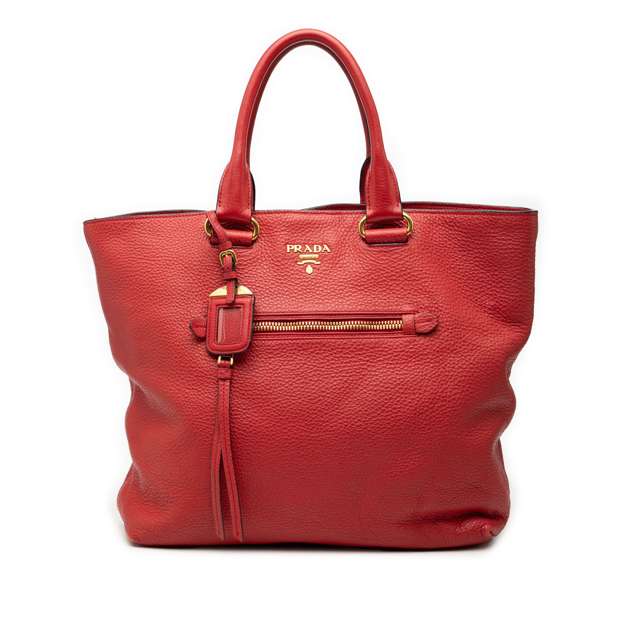 Prada Prada Vitello Daino Open Convertible Tote Size ONE SIZE - 1 Thumbnail