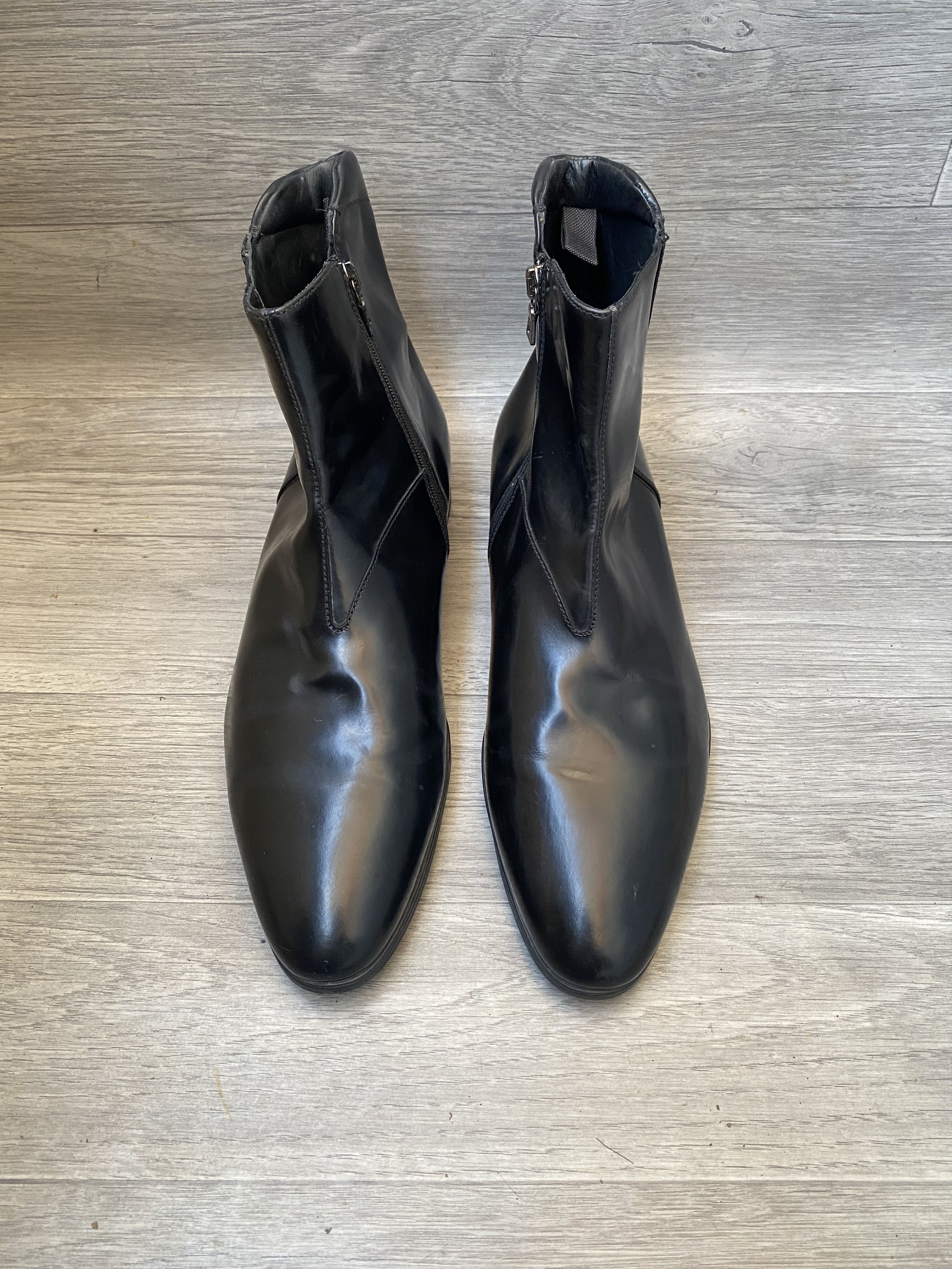 Prada Prada chelsea black patent leather boots sz 41 Size US 8 / EU 41 - 2 Thumbnail