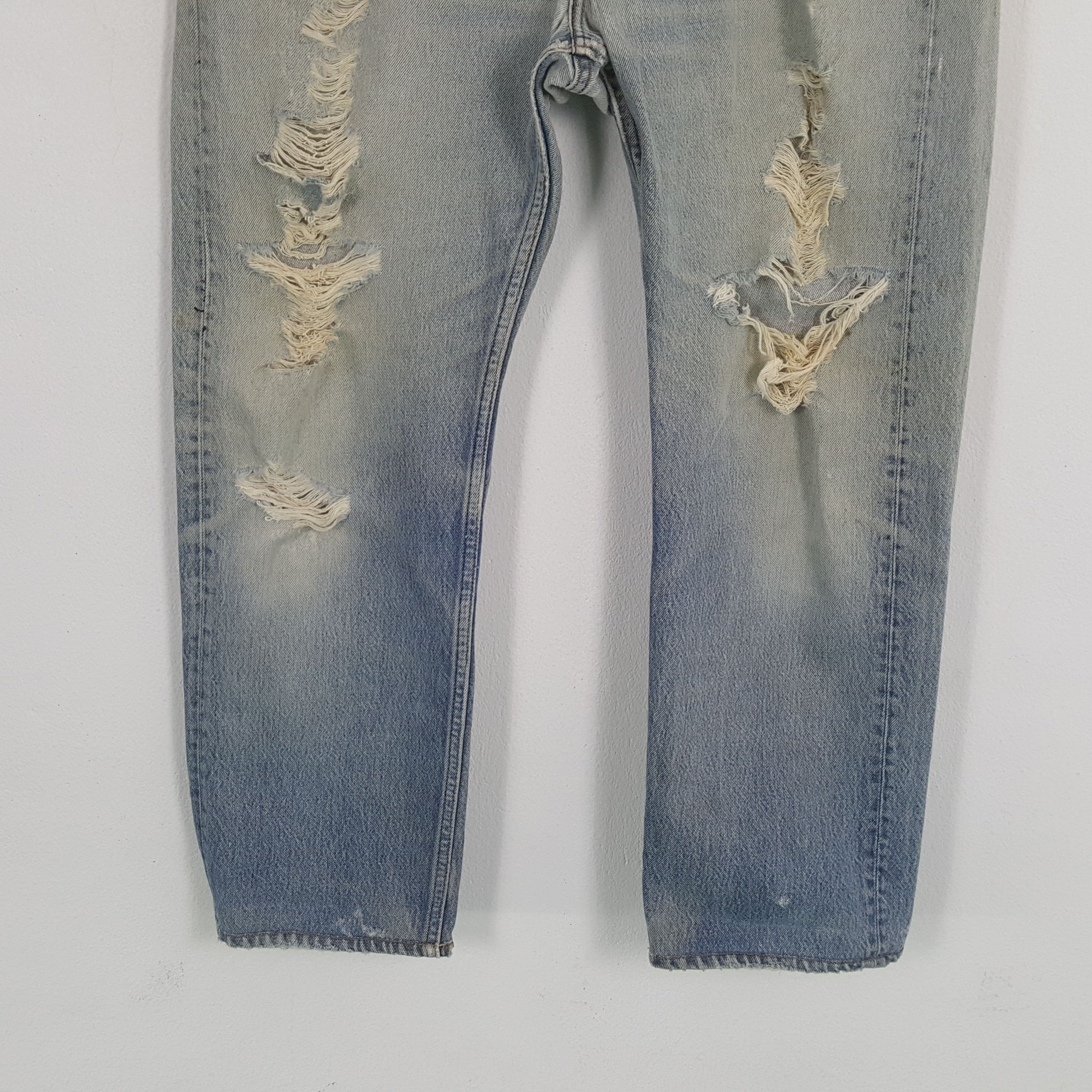 Levi's × Levi's Vintage Clothing Vintage LEVI'S 501 Kurt Cobain Distressed Style Jean Size US 36 / EU 52 - 3 Thumbnail