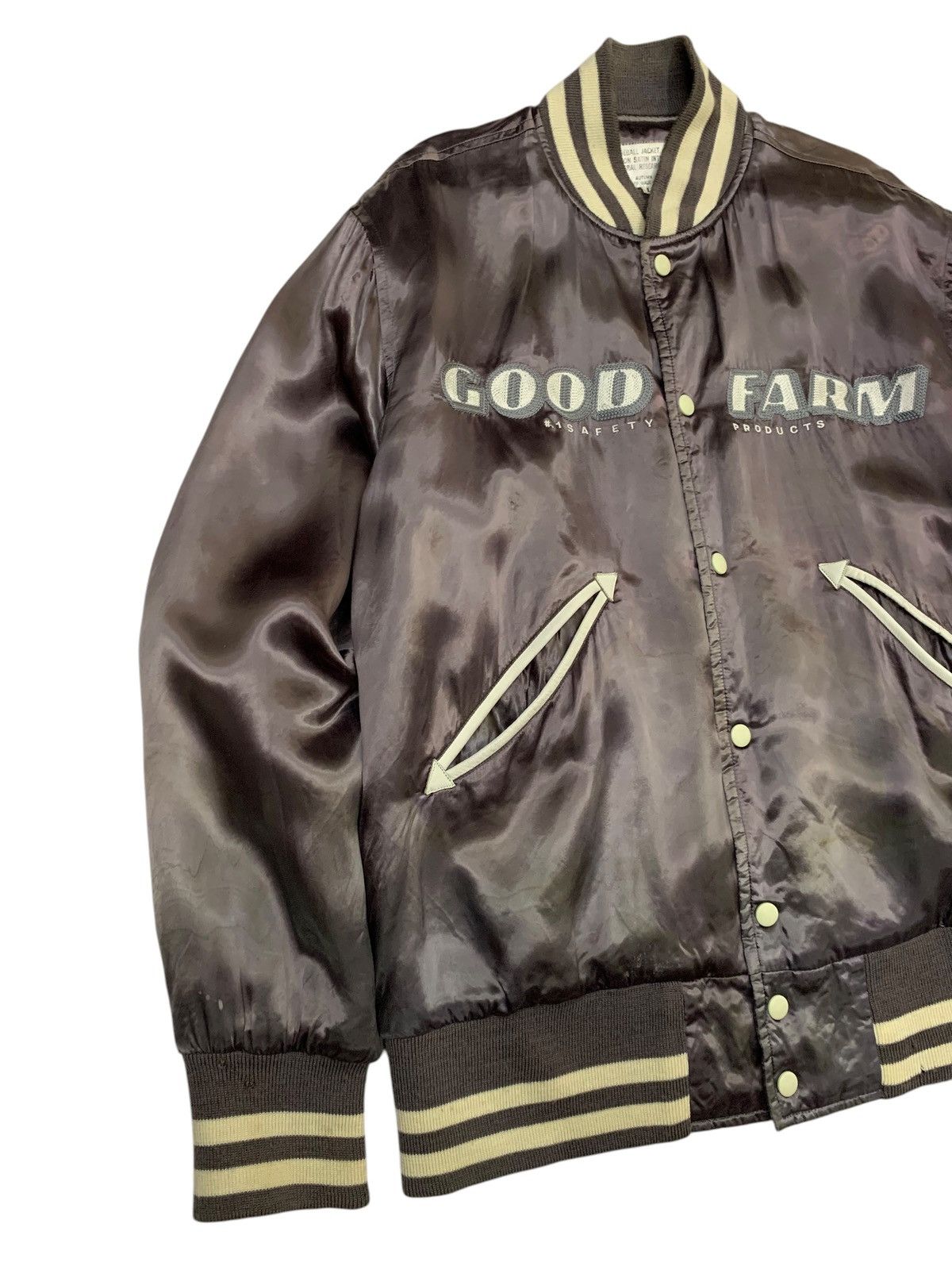 General Research 🔥RARE VTG A/W 01 G.RESEARCH BASEBALL JACKETS SATIN RAYON Size US L / EU 52-54 / 3 - 3 Thumbnail