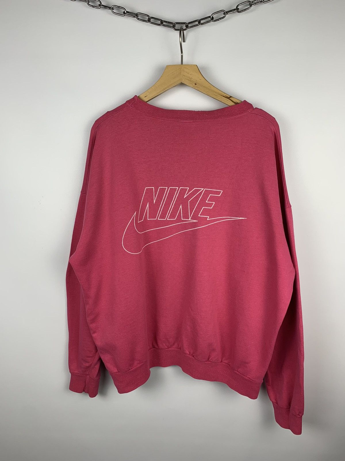 Nike Iconic Vintage Nike Swoosh Sweatshirt Pink Men’s XL Size Size US XL / EU 56 / 4 - 1 Thumbnail