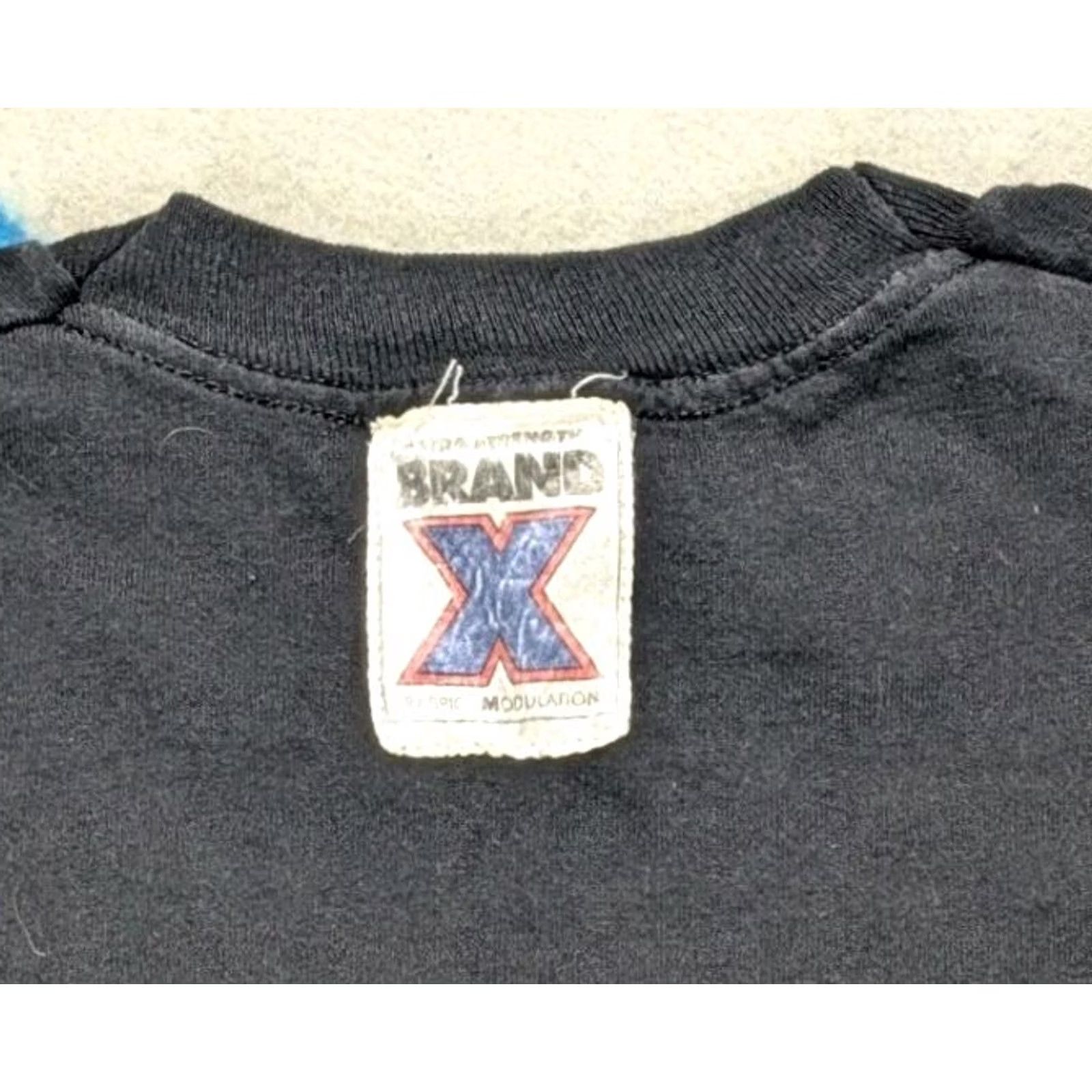 Fruit Of The Loom VINTAGE Nike Just Bite Me Shirt Large Black Made In USA Single Stitch Parody KXRX Otis Size US L / EU 52-54 / 3 - 6 Thumbnail