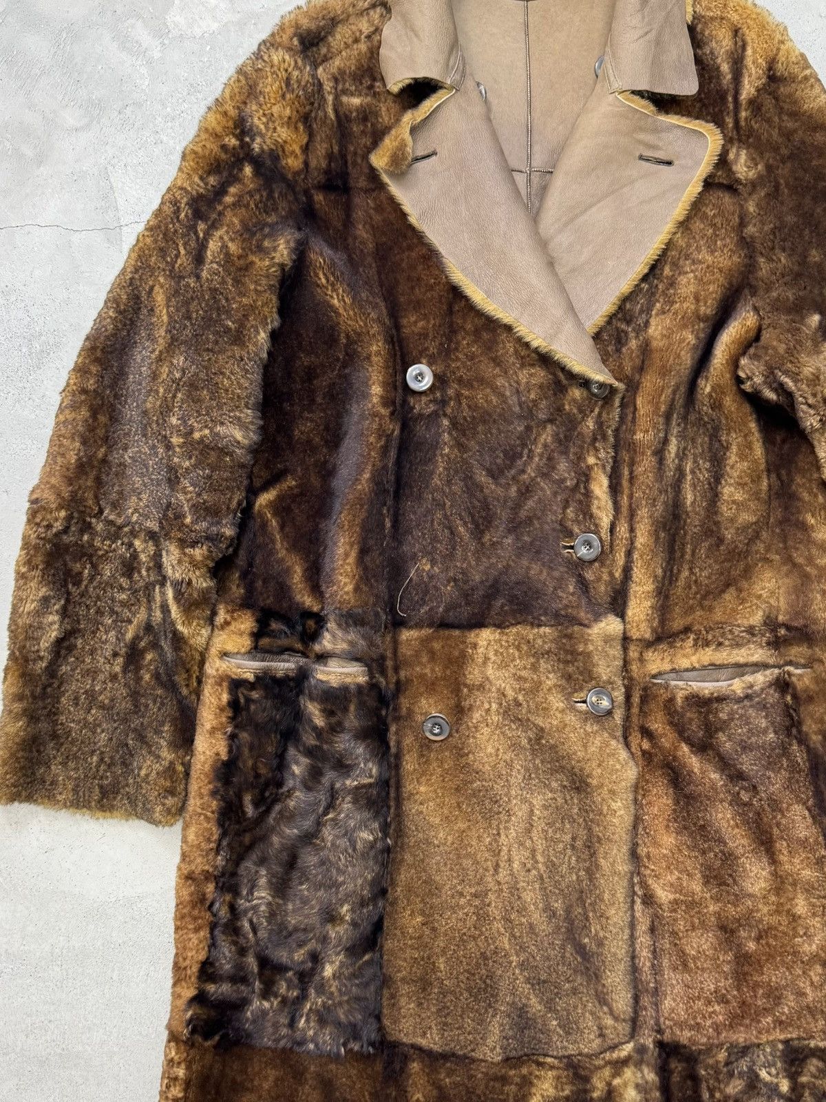 Giorgio Armani Giorgio Armani Reversible Lamb Long Coat Size US L / EU 52-54 / 3 - 9 Thumbnail