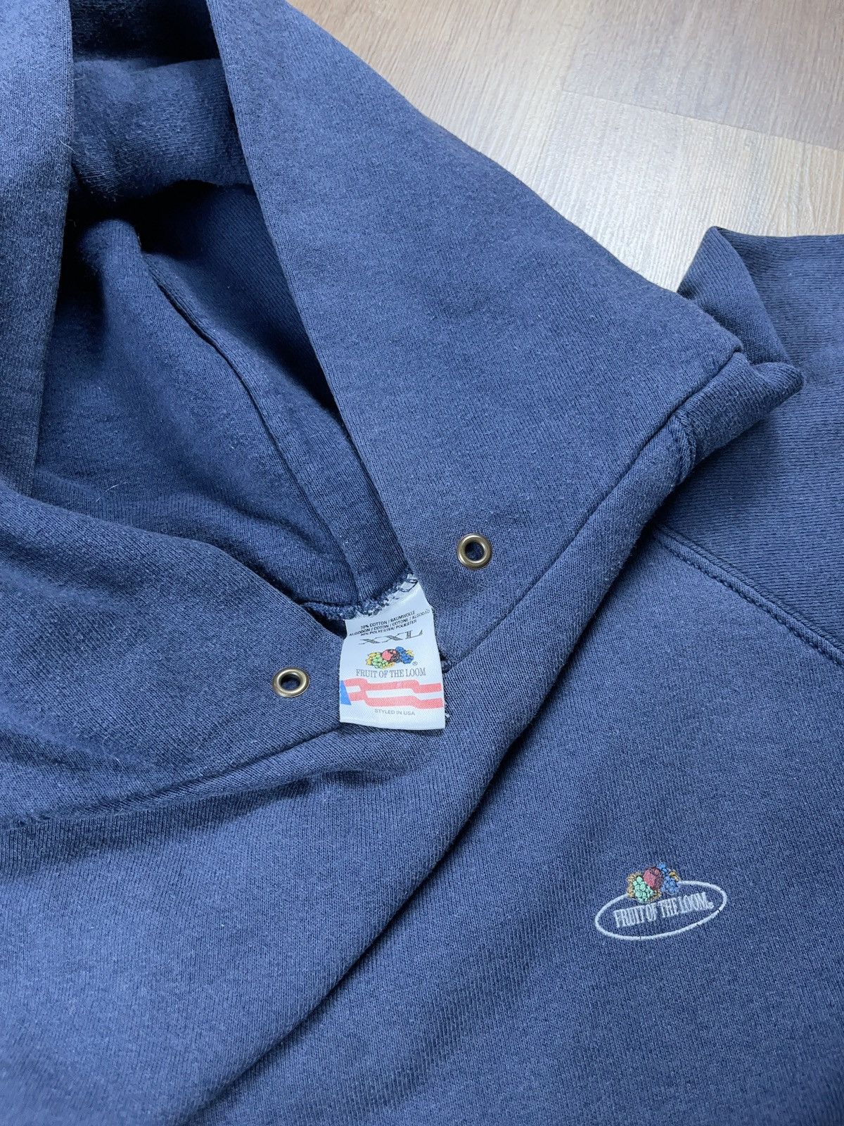 Vintage ➕vintage sick fade 90s fruit of the loom baggy boxy hoodie Size US XXL / EU 58 / 5 - 5 Thumbnail