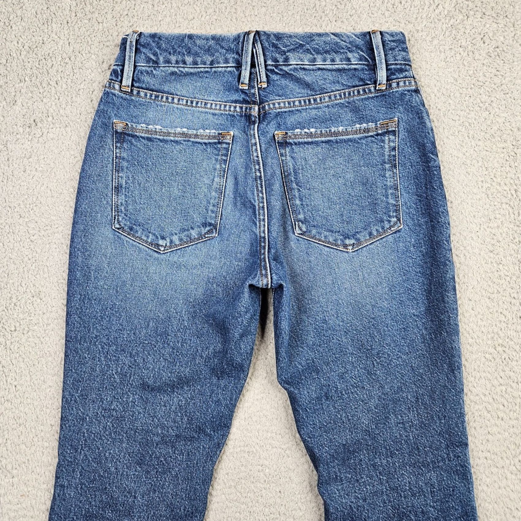 Good American Good American Jeans Women’s Classic Blue Cotton Denim 0/25 Pockets Casual Vintage No Size 25" / US 0 / IT 36 - 7 Thumbnail