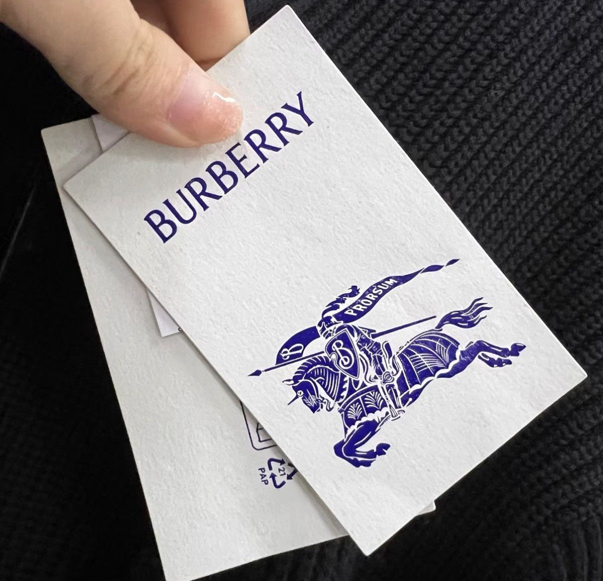 Burberry Burberry Black Triangle Cut-out Knit Sweater J41 Size US S / EU 44-46 / 1 - 5 Thumbnail