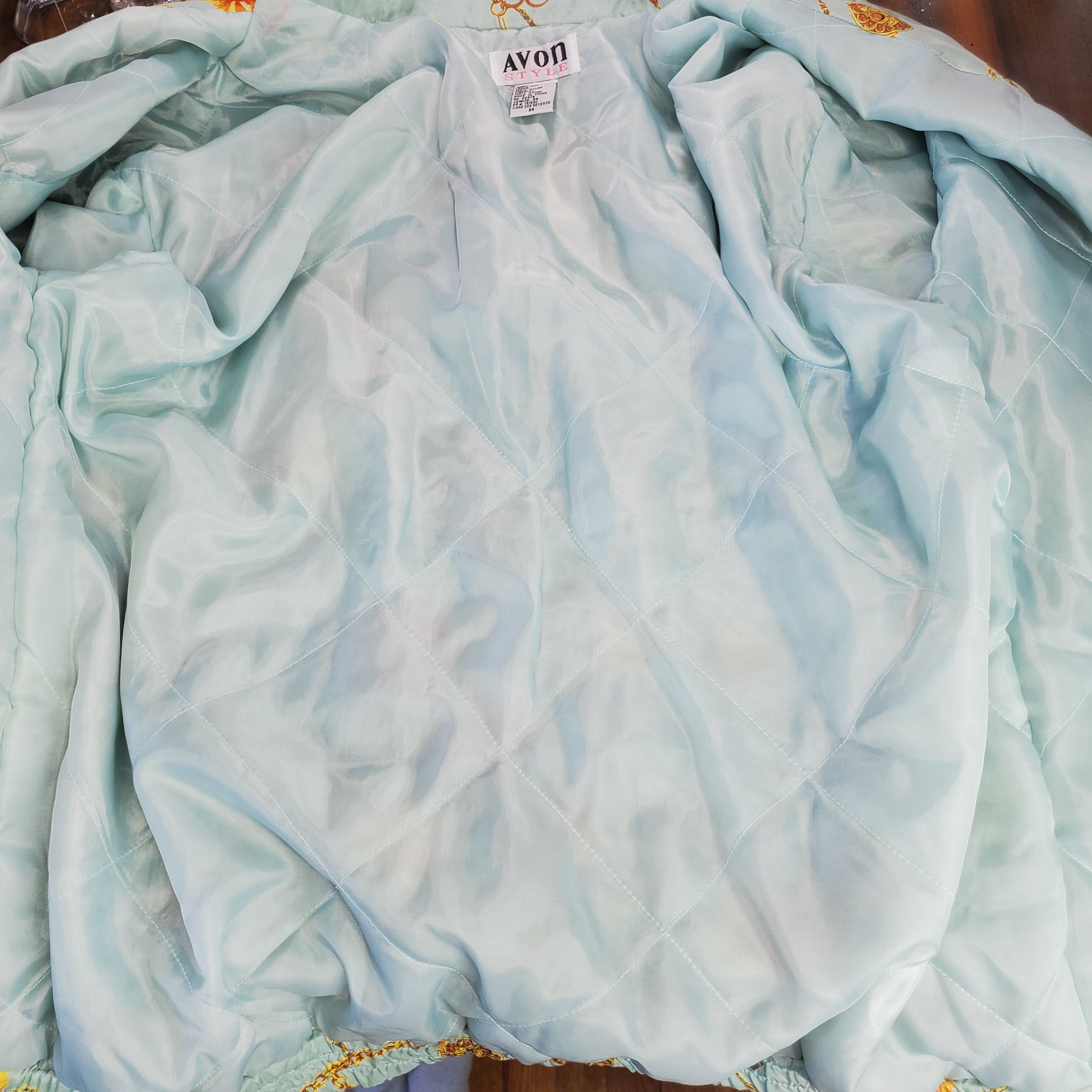 Other Avon Style Size M Windbreaker Jacket 100% Silk Classic Chain Size M / US 6-8 / IT 42-44 - 8 Thumbnail