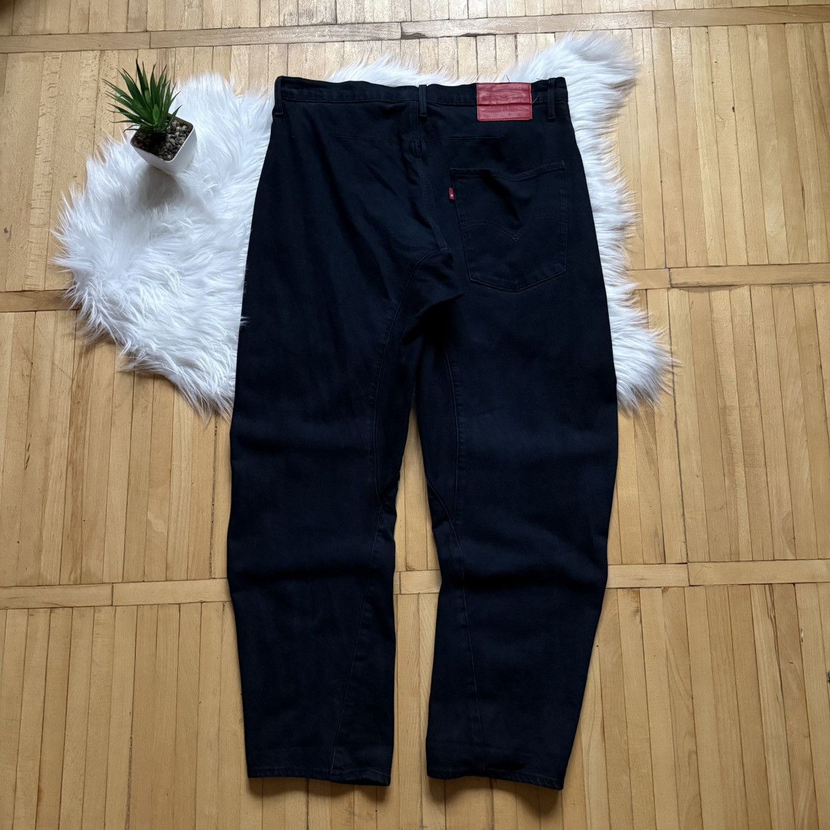 Levi's 📌 Vintage 00s Levi's Engineered Y2K Knee Printed Jeans Size US 32 / EU 48 - 15 Thumbnail