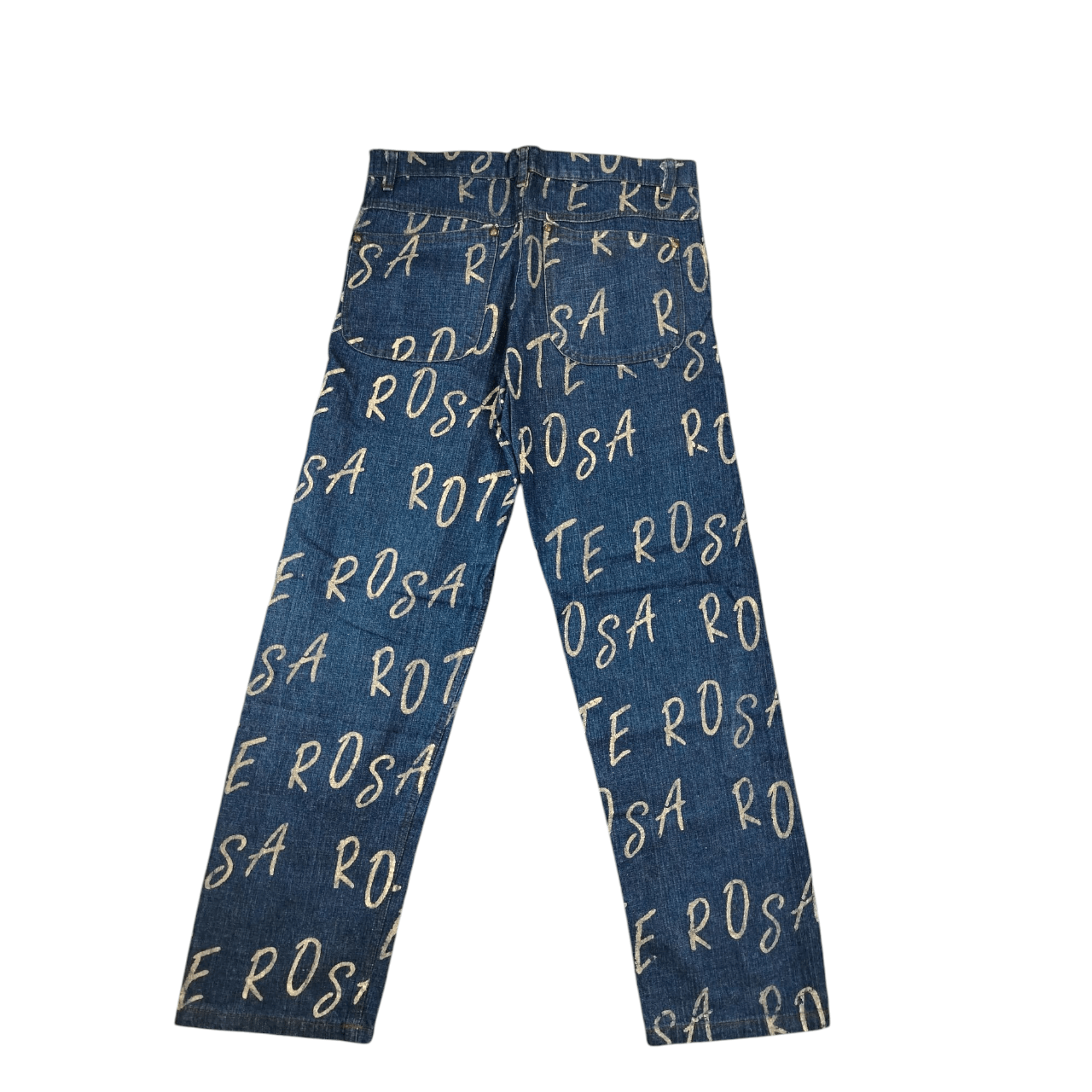 Japanese Brand Rote Rosa AllOver Print Jeans Size 34" / US 12 / IT 48 - 2 Thumbnail