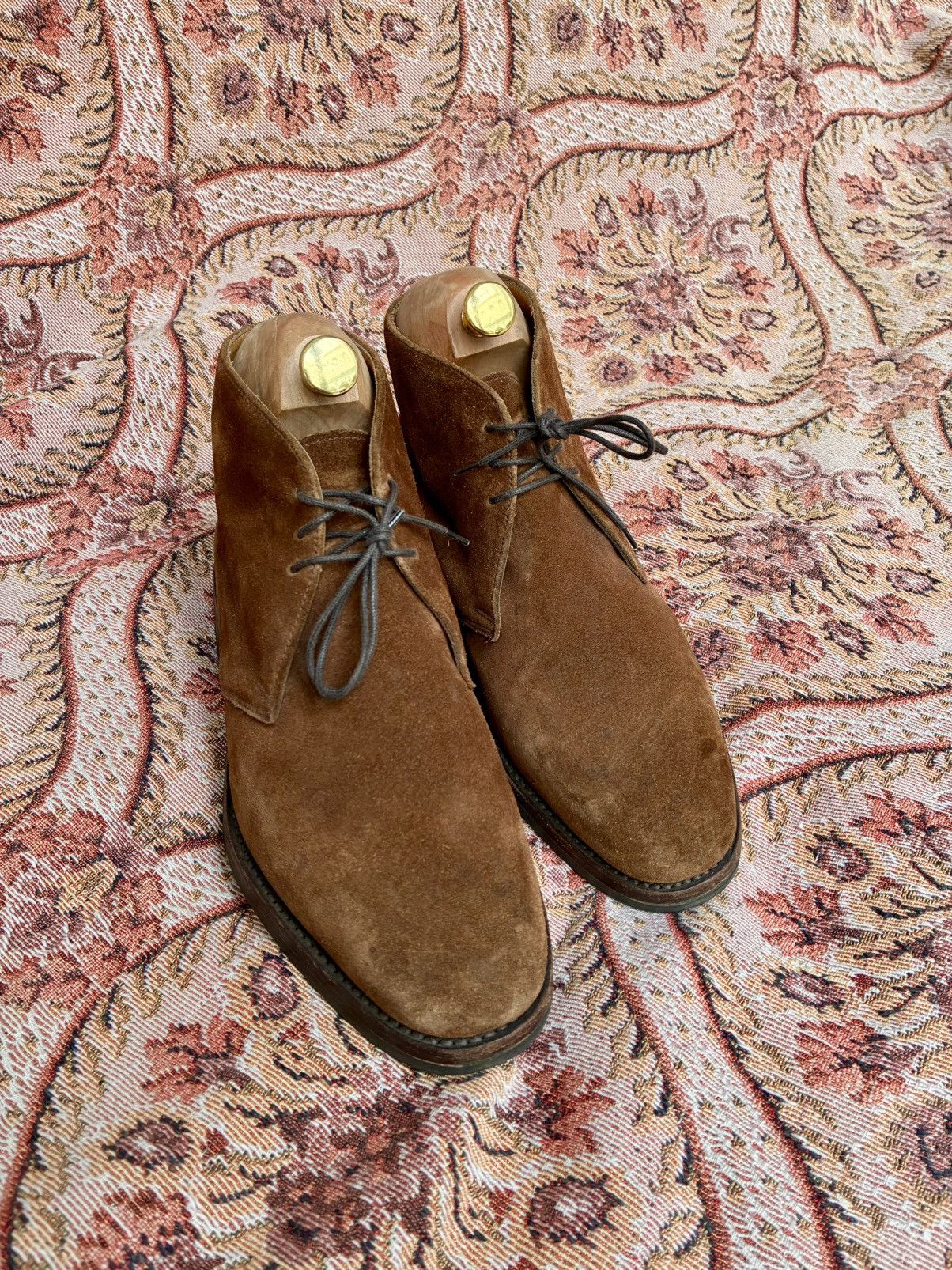 Other LUDWIG GORTZ MADE IN UK TOBBACCO SUEDE CHUKKA DESERT BOOTS Size US 8.5 / EU 41-42 - 6 Thumbnail