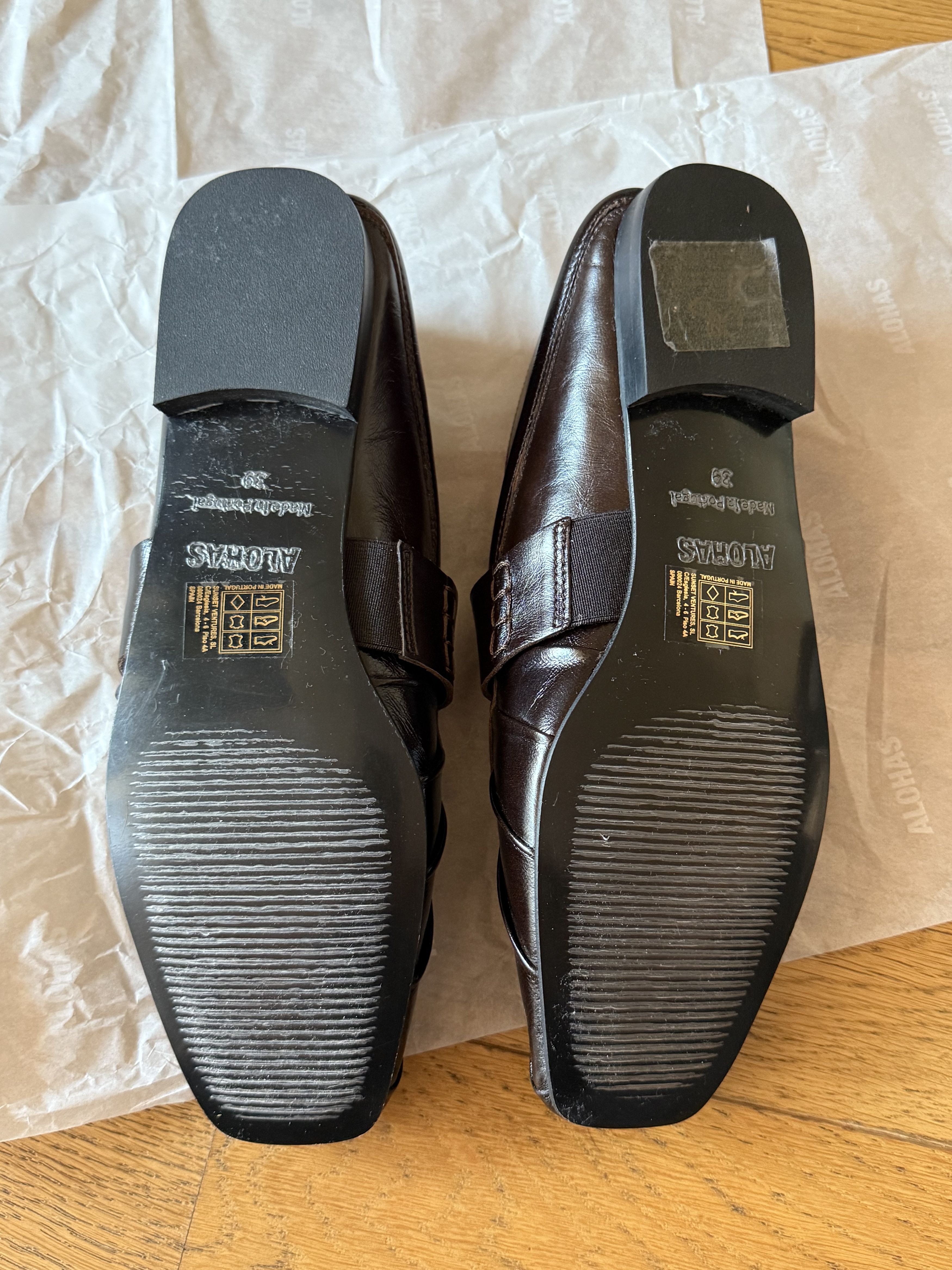 ALOHAS Ballet flats bargo Alohas ballerinas baleríny leather Size US 8.5 / IT 38.5 - 4 Thumbnail