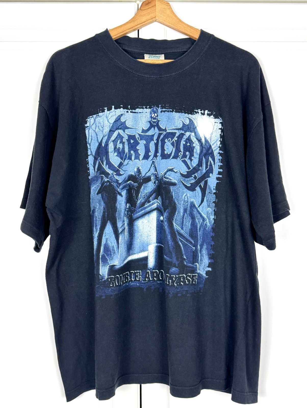 Vintage Mortician Zombie Apocalypse 1998 T-shirt Size US XL / EU 56 / 4 - 1 Thumbnail