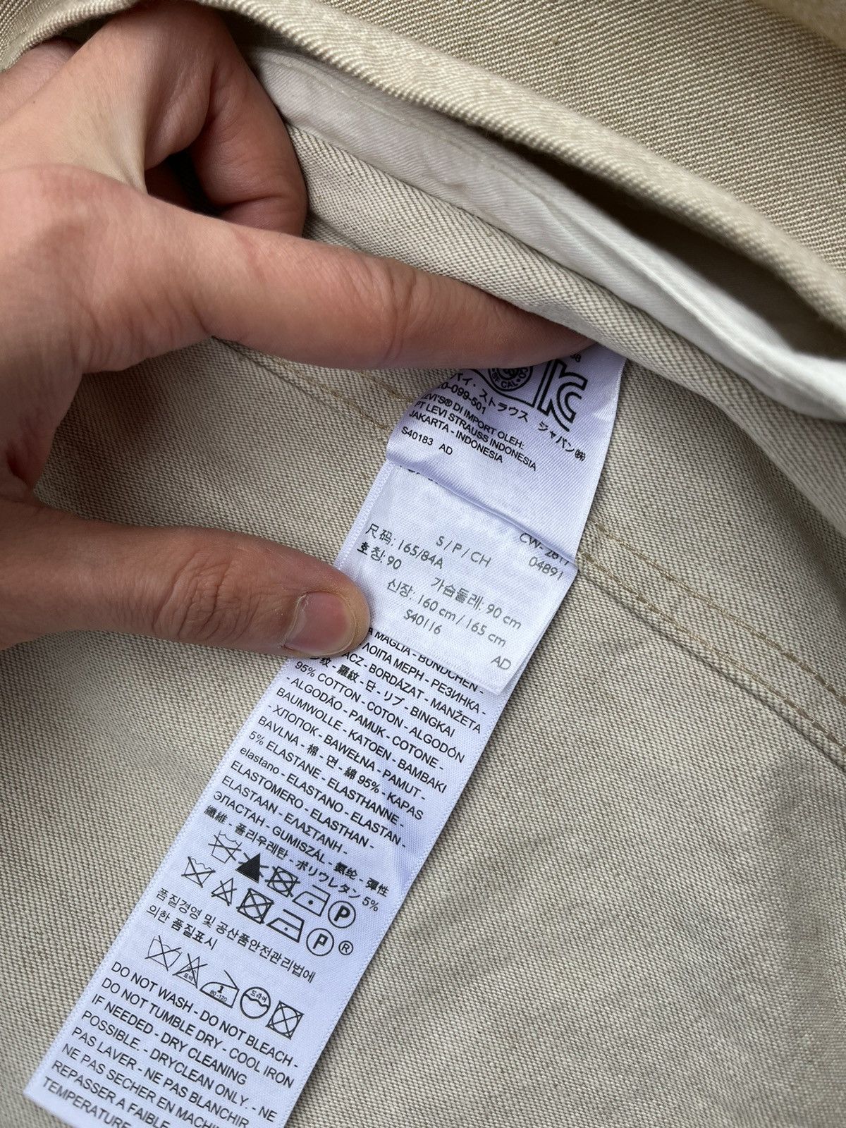 Levi's × Vintage Vintage Levis Bomber Detroit Jacket Canvas Cotton S Size US S / EU 44-46 / 1 - 9 Thumbnail