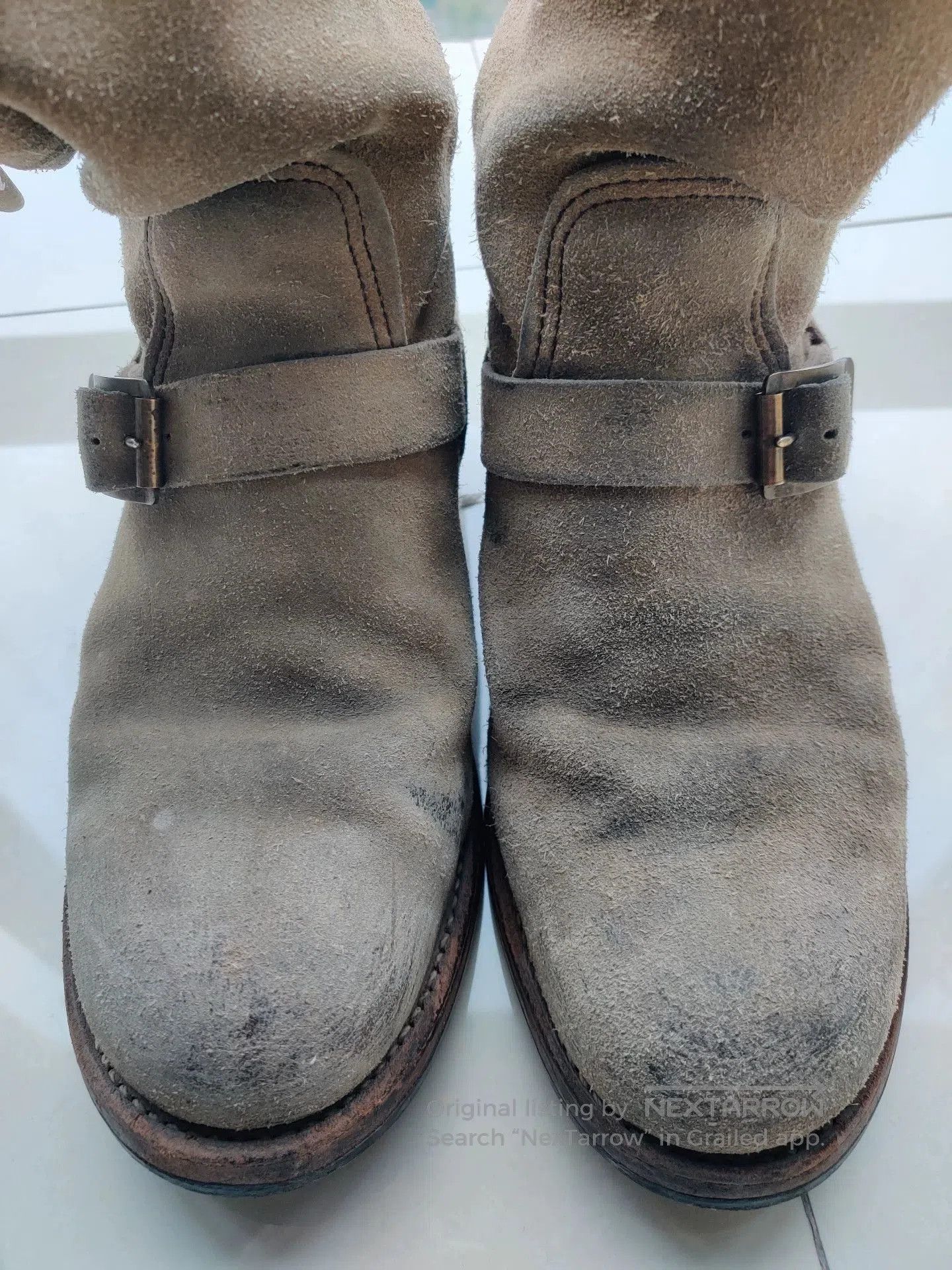 Red Wing Redwing PT91 Engineer Boots with Brass Buckle. Size US 8 / EU 41 - 3 Thumbnail