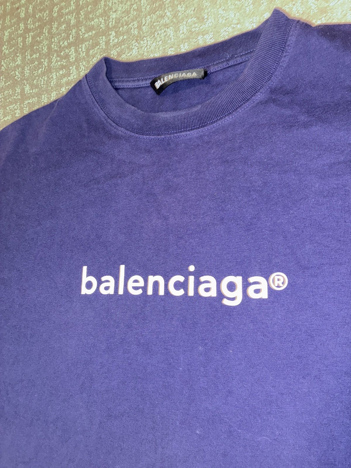Balenciaga BALENCIAGA COPYRIGHT T SHIRT (purple) *RARE* Size US M / EU 48-50 / 2 - 2 Thumbnail