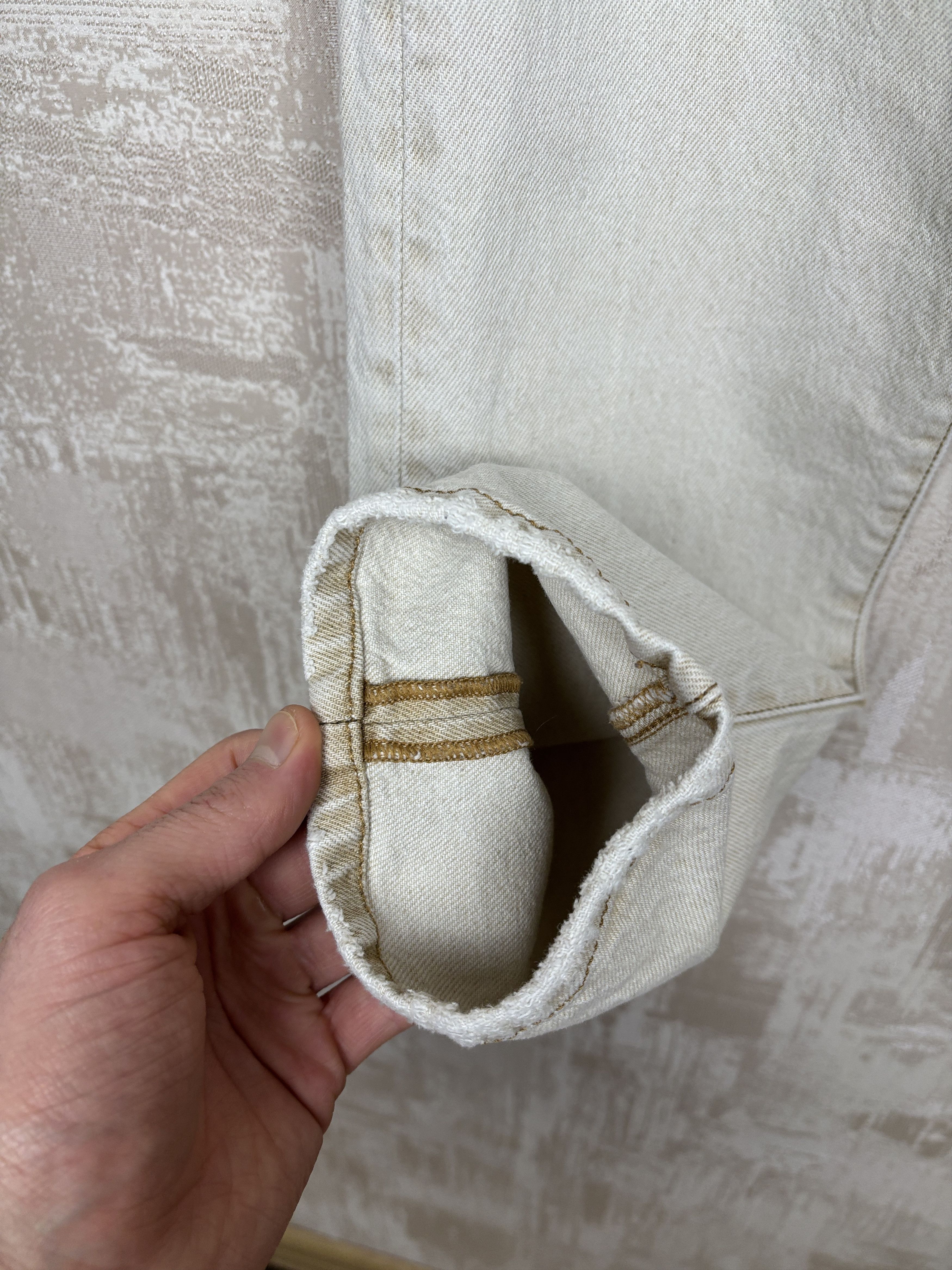 Diesel Diesel Jeans 2019 D-Strukt Slim Fit Washed Beige Size US 32 / EU 48 - 13 Thumbnail