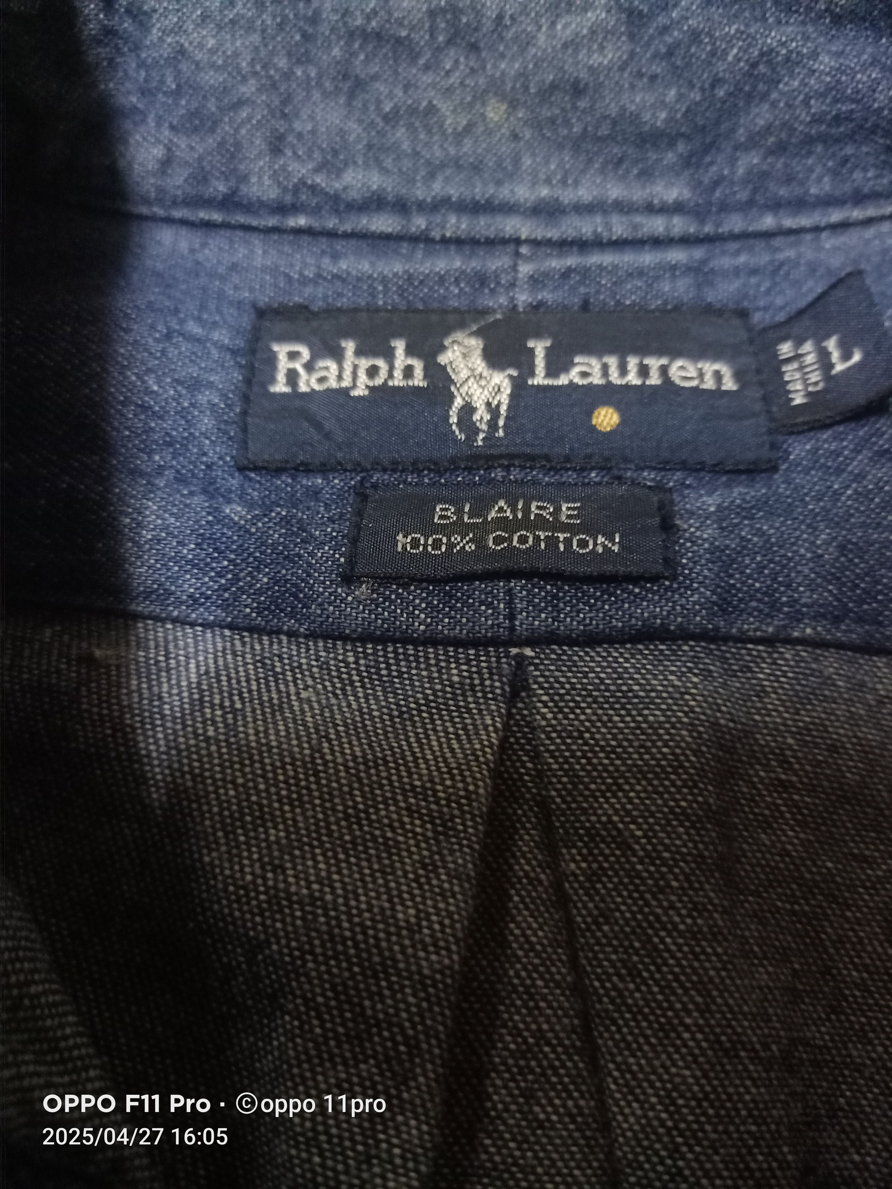 Polo Ralph Lauren × Vintage Polo Vintage 90s Button Up Blaire Front Poket Size US L / EU 52-54 / 3 - 2 Thumbnail