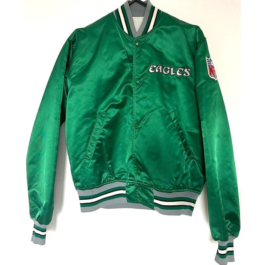Starter Philadelphia Eagles 80s STARTER satin BIRD bomber M NFL vtg Size US M / EU 48-50 / 2 - 2 Thumbnail