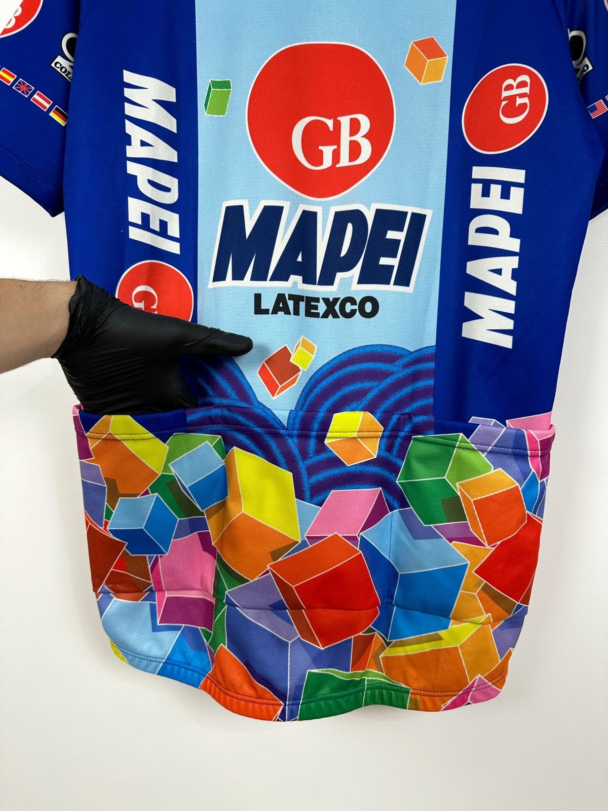 Vintage 1997 Vintage Mapei GB Paris-Roubaix Cycling Jersey Size US XL / EU 56 / 4 - 17 Thumbnail
