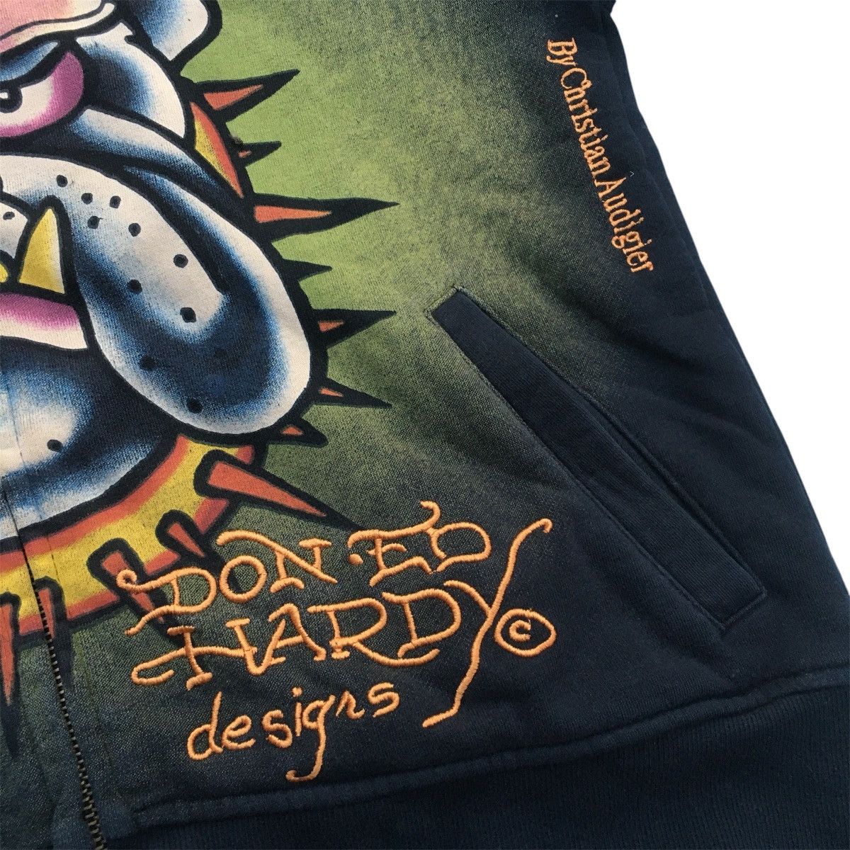 Christian Audigier × Designer × Ed Hardy Rare Ed Hardy Zip Hoodie ‘Death Or Glory’ Size US S / EU 44-46 / 1 - 5 Thumbnail
