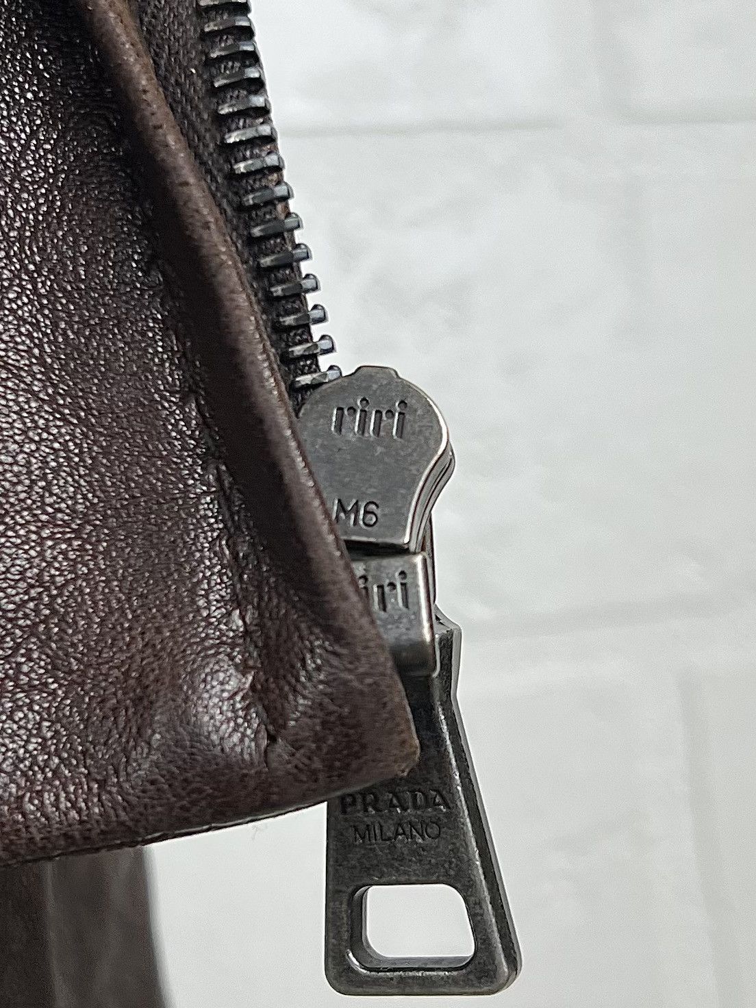 Prada PRADA MILANO Jacket Leather Bomber Lambskin Brown Men's Size US M / EU 48-50 / 2 - 16 Thumbnail