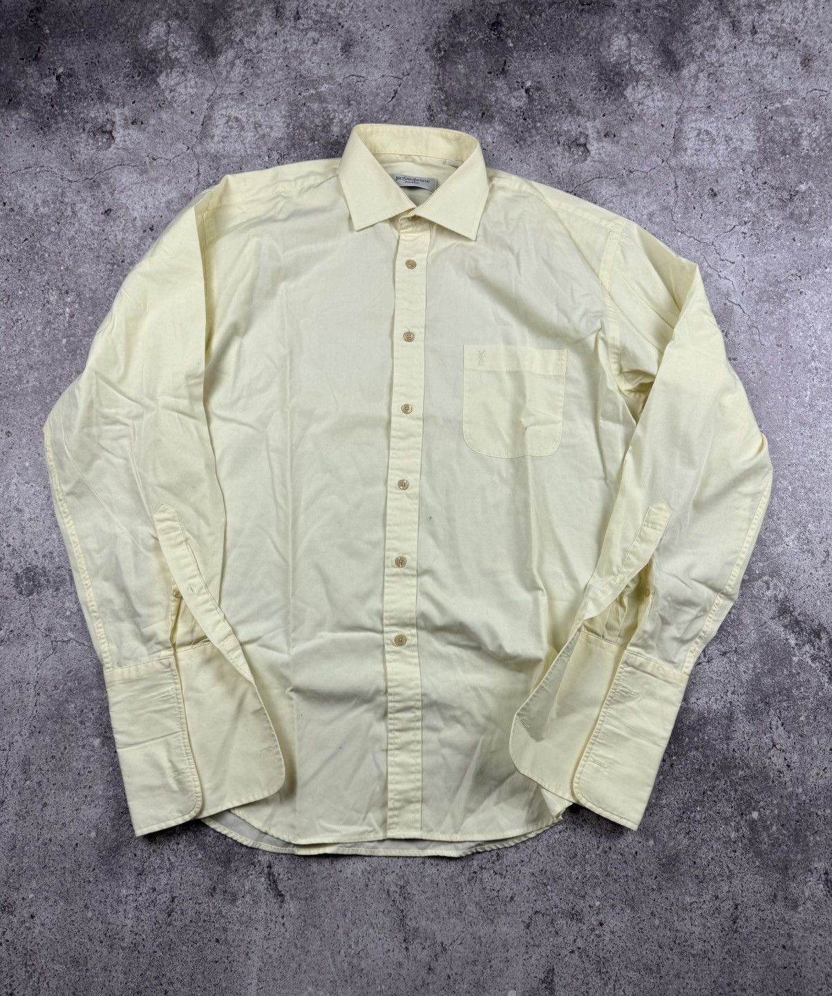 Yves Saint Laurent Vintage Yves Saint Lauren YSL logo pocket shirt 90’s rare Size US L / EU 52-54 / 3 - 1 Thumbnail