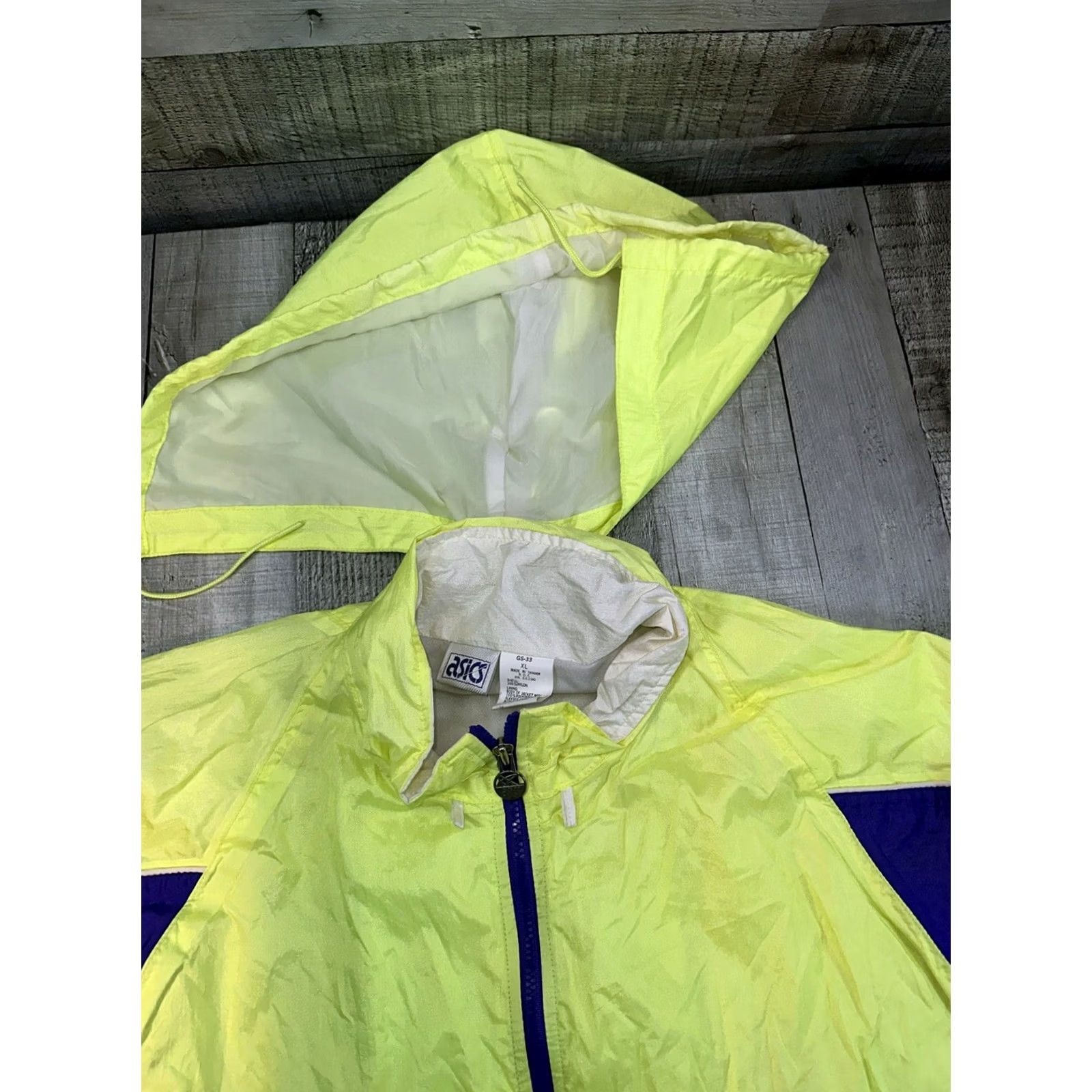 Asics VINTAGE ASICS MFT Windbreaker Purple Green XL Women Jacket Size XL / US 12-14 / IT 48-50 - 6 Thumbnail